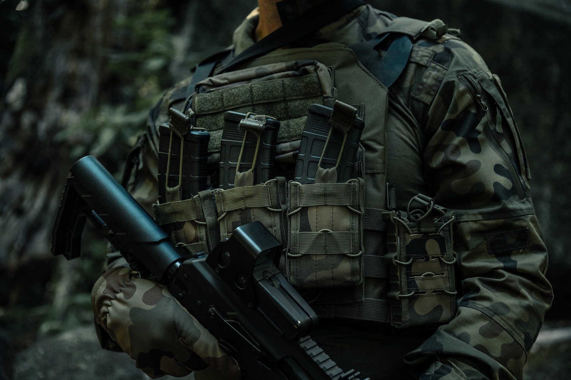 Mil-Tec Yksittäinen Lippastasku magasiinille - wz.93 Pantera PL Woodland