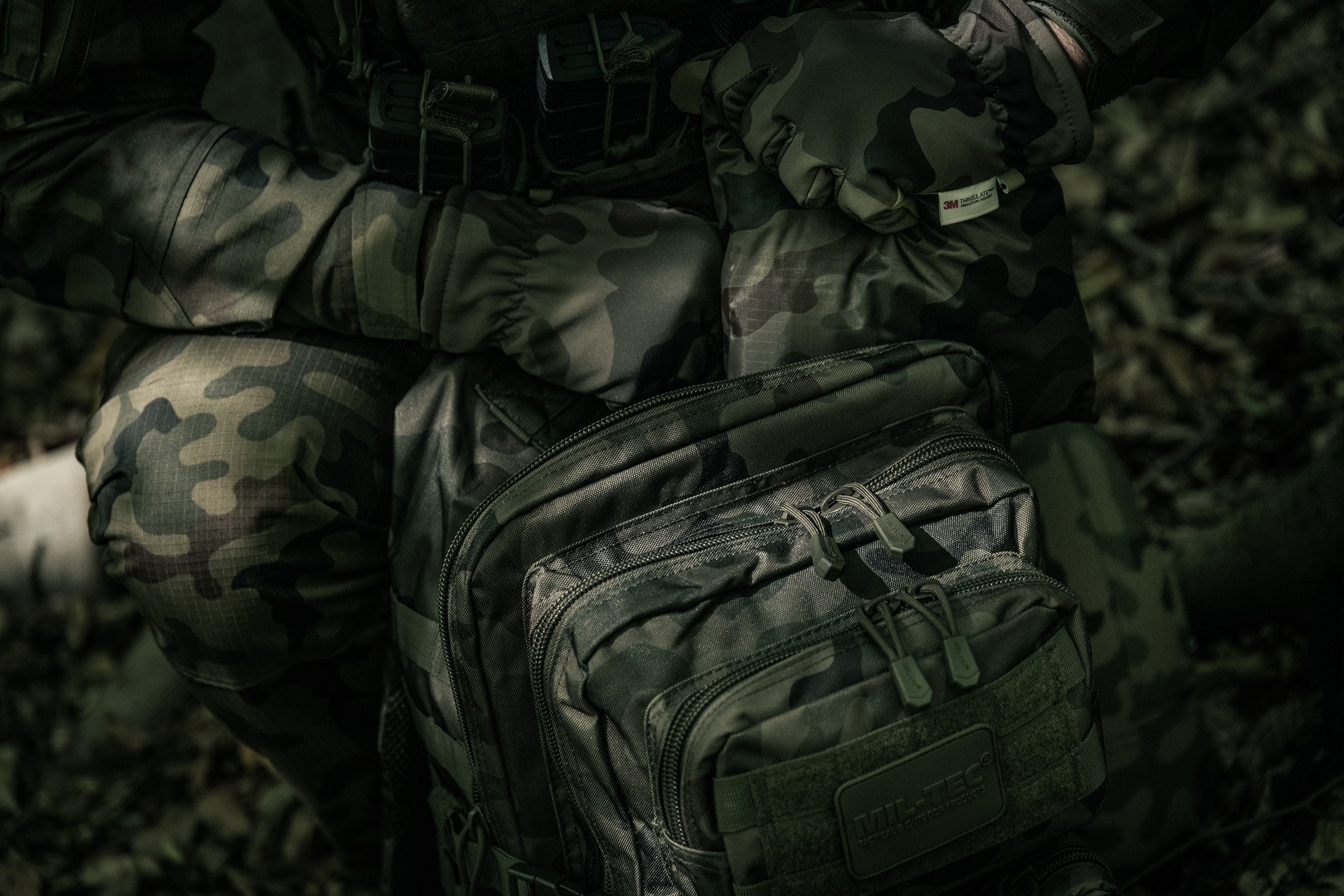 Mil-Tec Assault Pack Large 36 l Reppu - wz.93 Pantera PL Woodland
