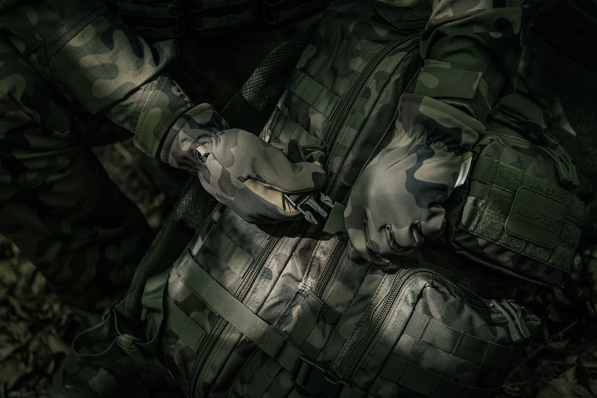 Mil-Tec Assault Pack Large 36 l Reppu - wz.93 Pantera PL Woodland