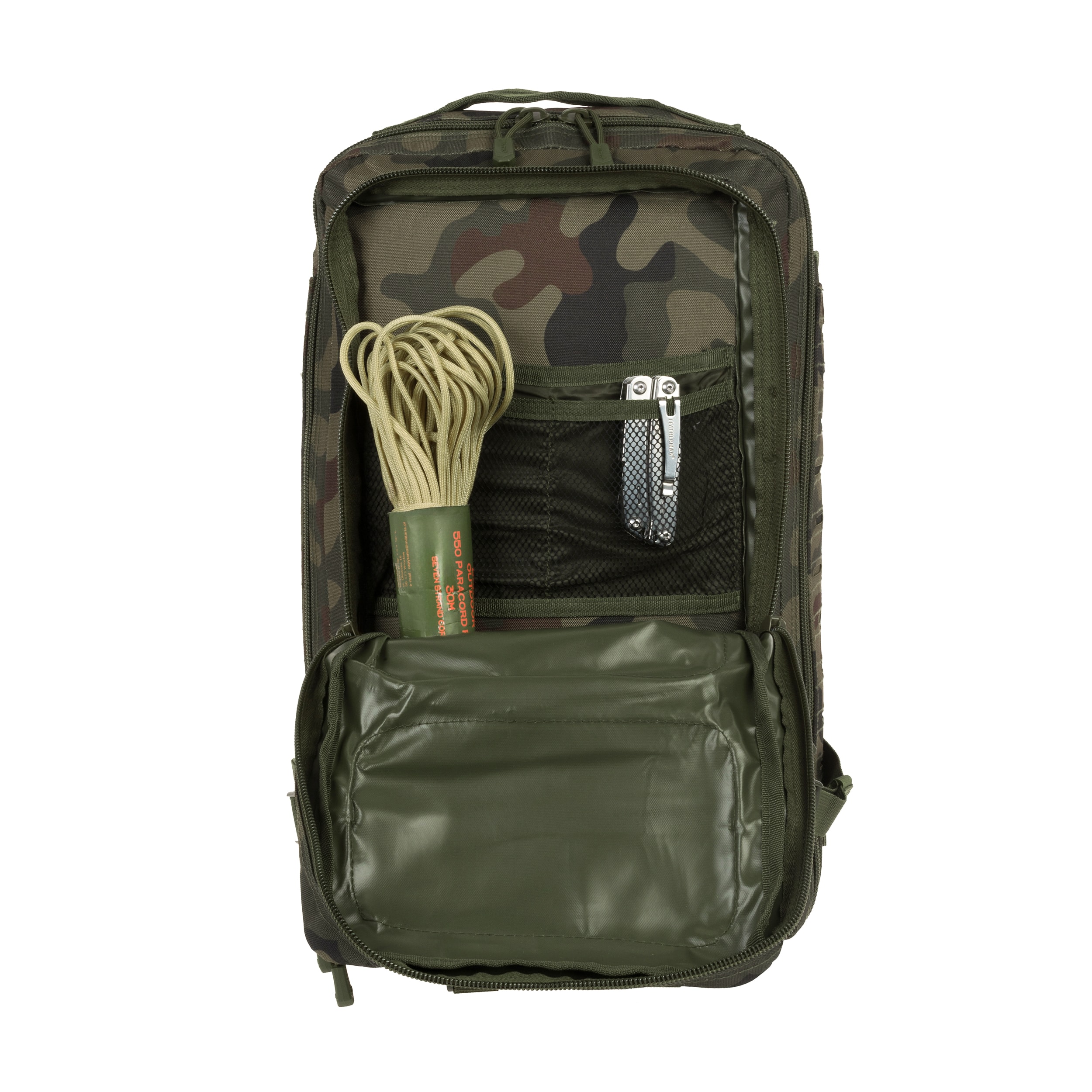Mil-Tec Assault Pack Laser Cut Large 36 l Reppu - wz.93 Pantera PL Woodland