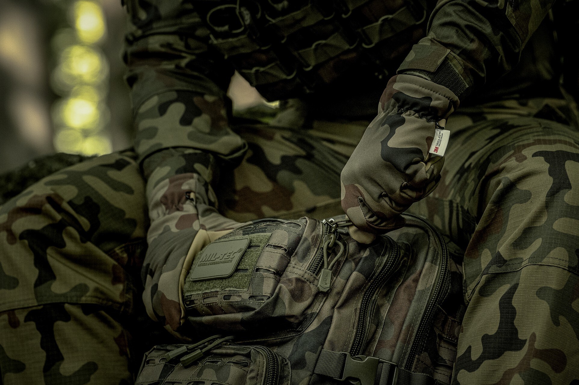Mil-Tec Assault Pack Laser Cut Large 36 l Reppu - wz.93 Pantera PL Woodland