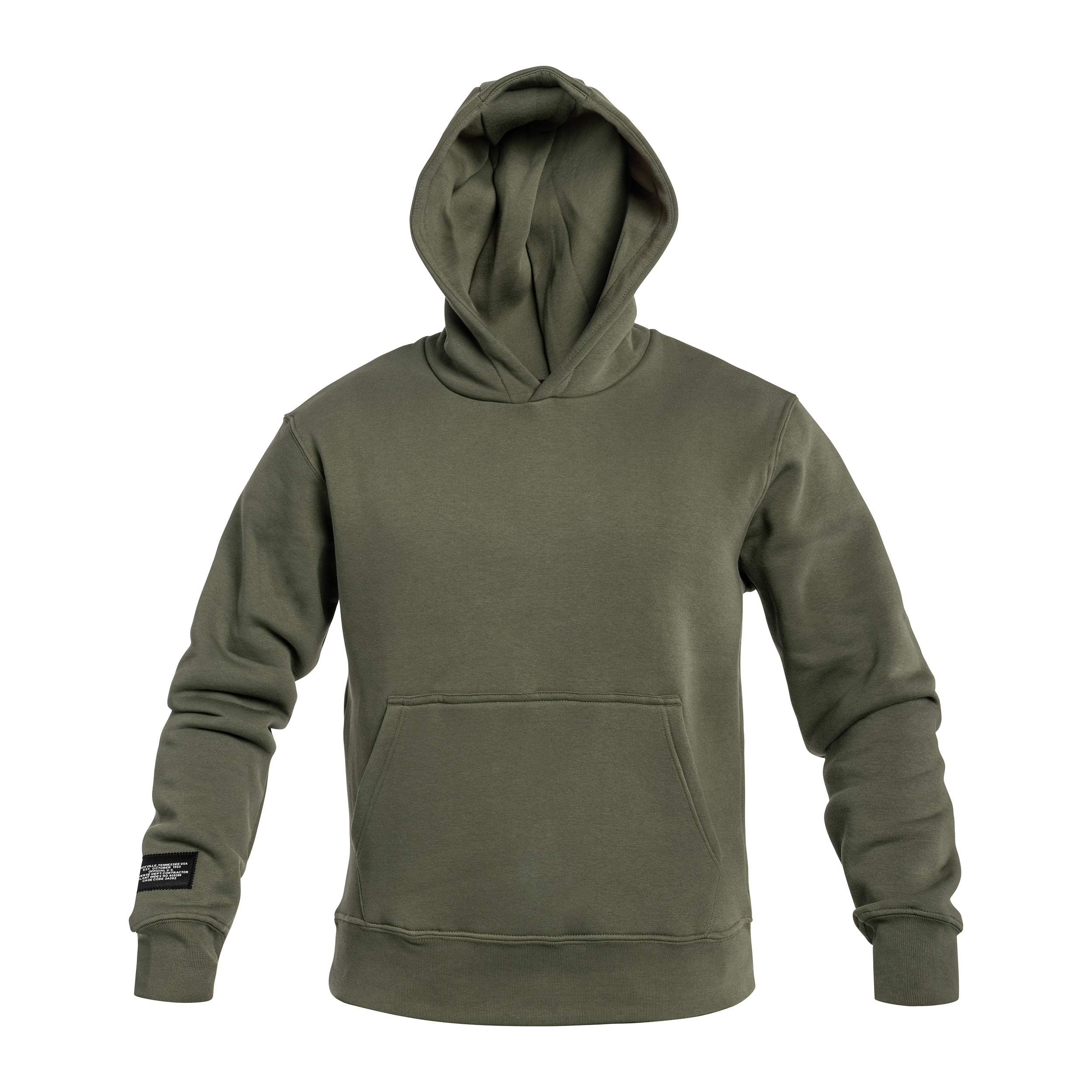 Alpha Industries Label Backprint Hoodie - Dark Olive