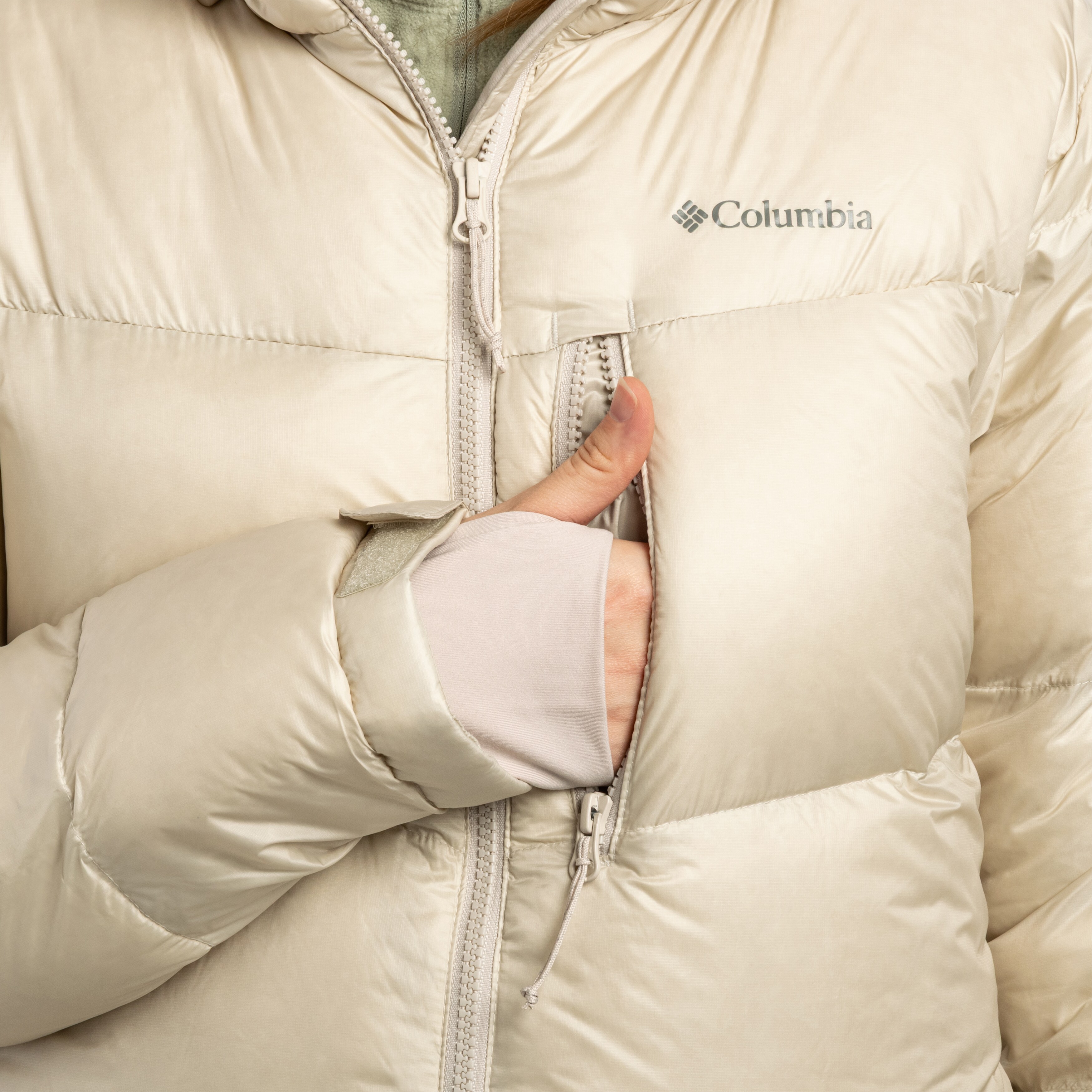 Columbia Cloudview Down Hooded Jacket Naisten Untuvatakki - Dark Stone