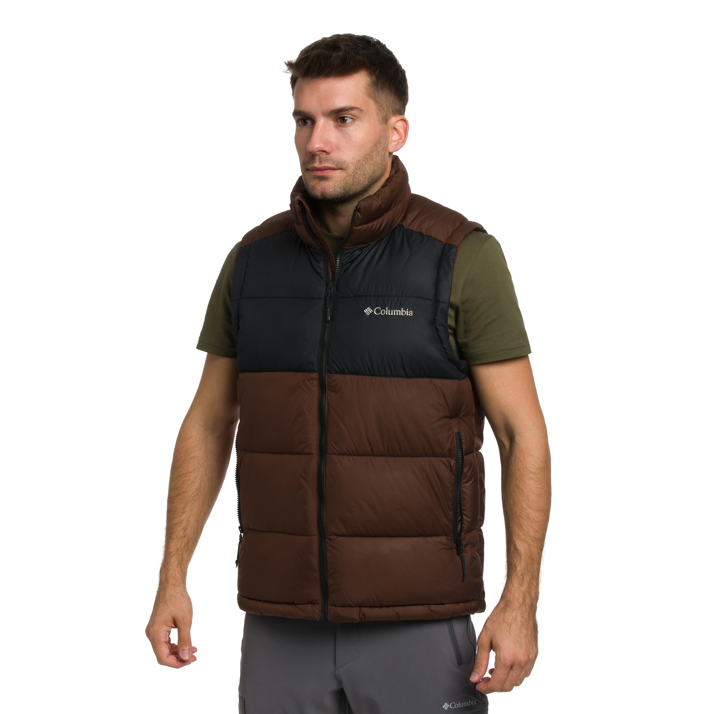 Columbia Pike Lake II Puffer Vest liivi - Tobacco/Black