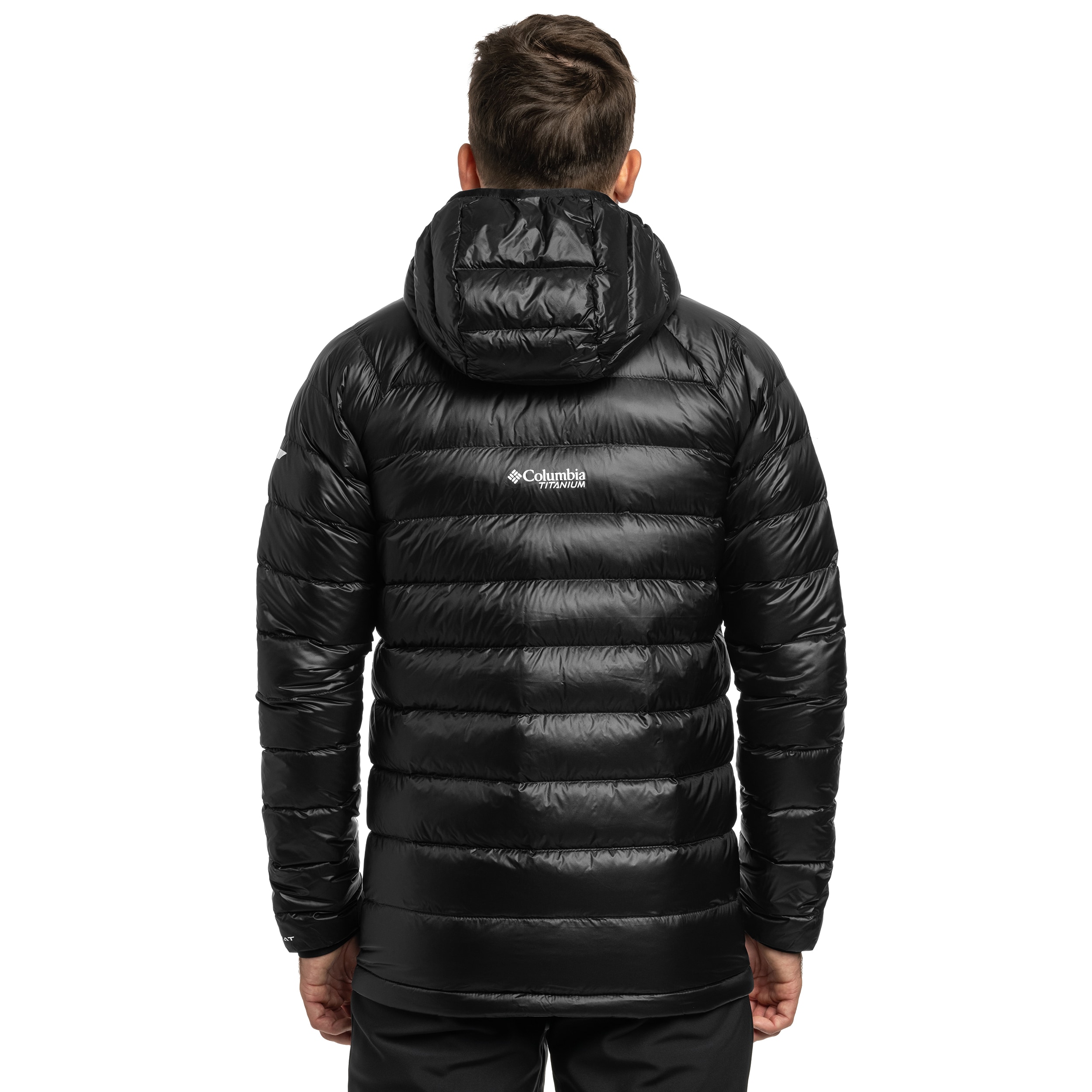 Columbia Arctic Crest Down Hooded Takki - Black
