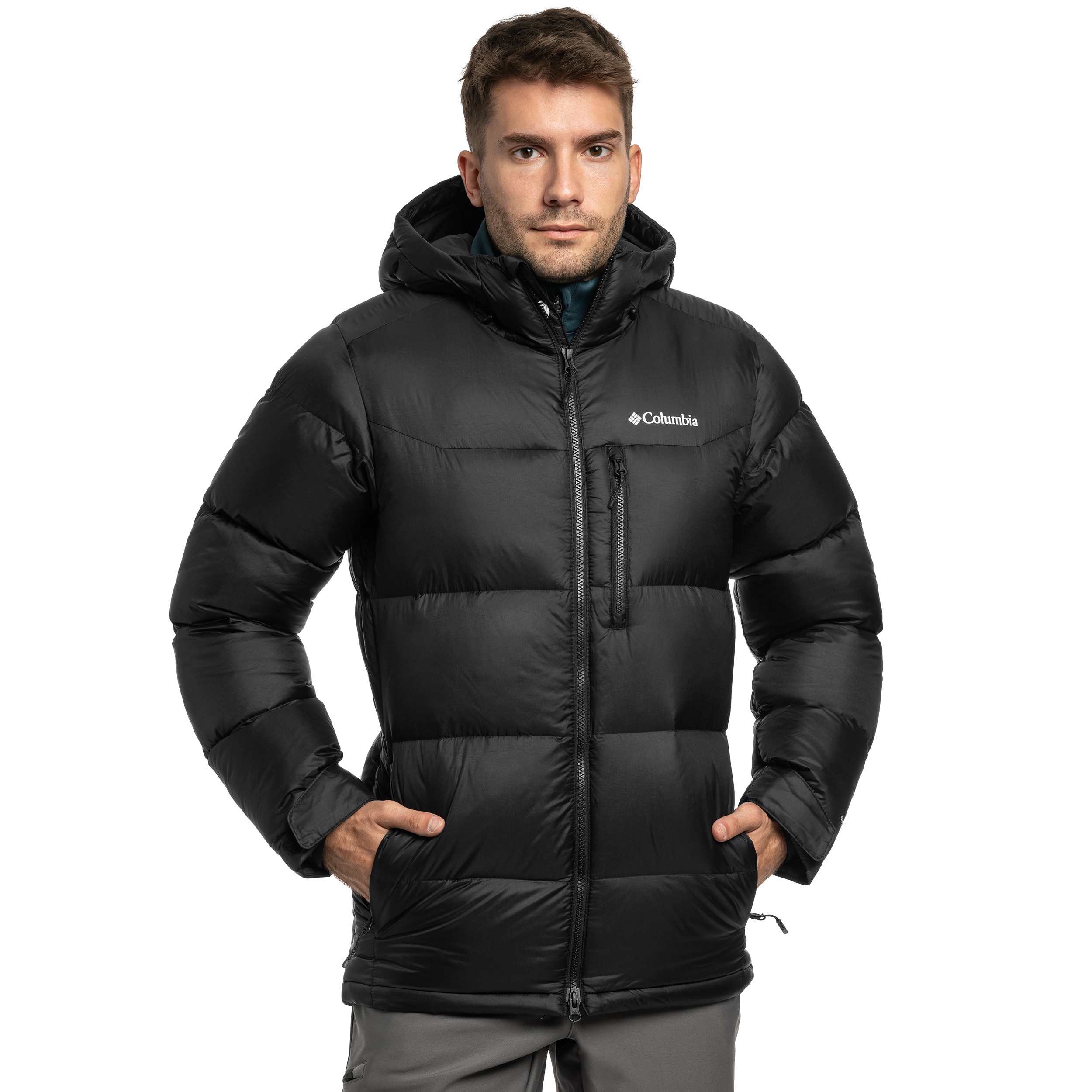 Columbia Cloudview Down Hooded Jacket Toppatakki - Black