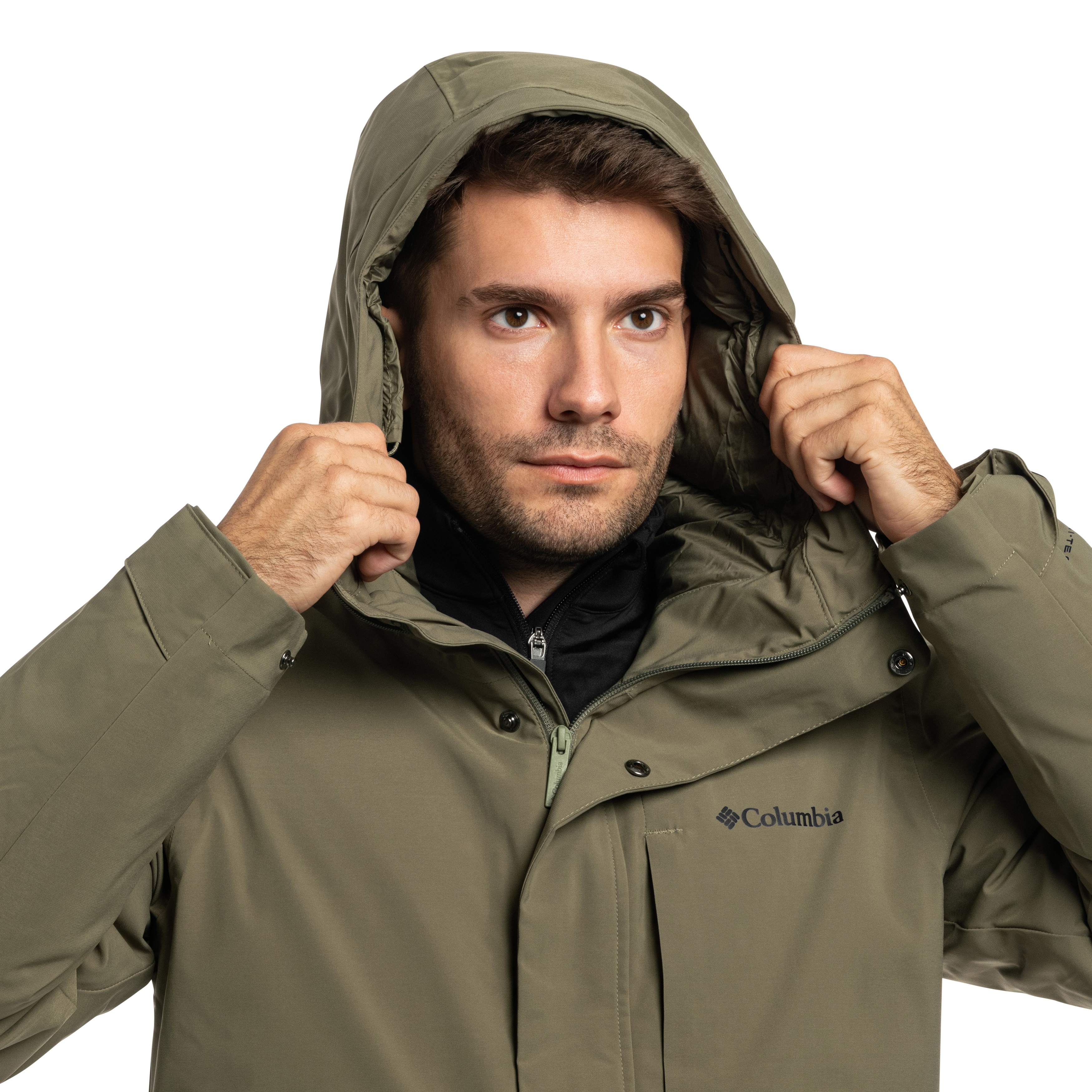 Columbia Street Heights Waterproof Down Parka Takki - Stone Green