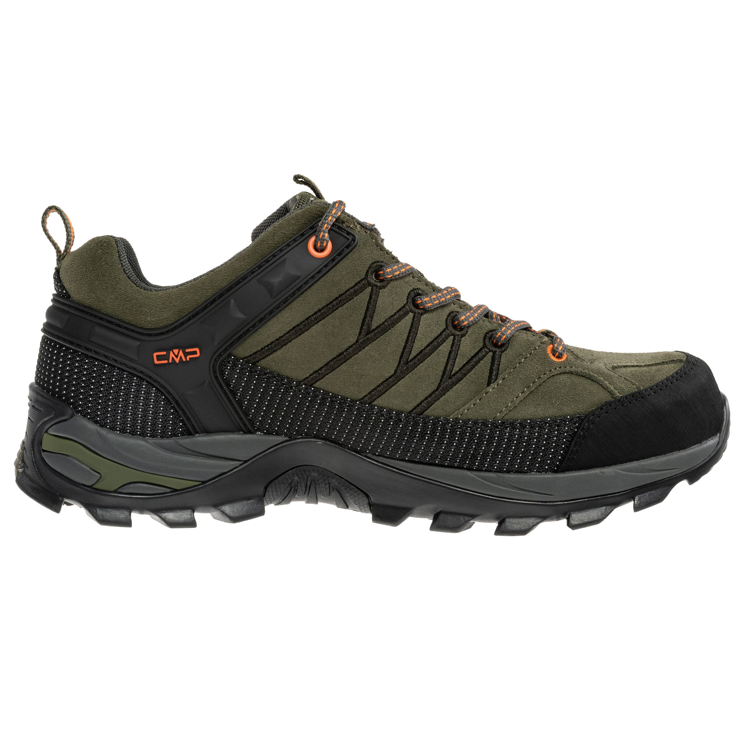 CMP Rigel Low Waterproof Vaelluskengät - Olive/Flame
