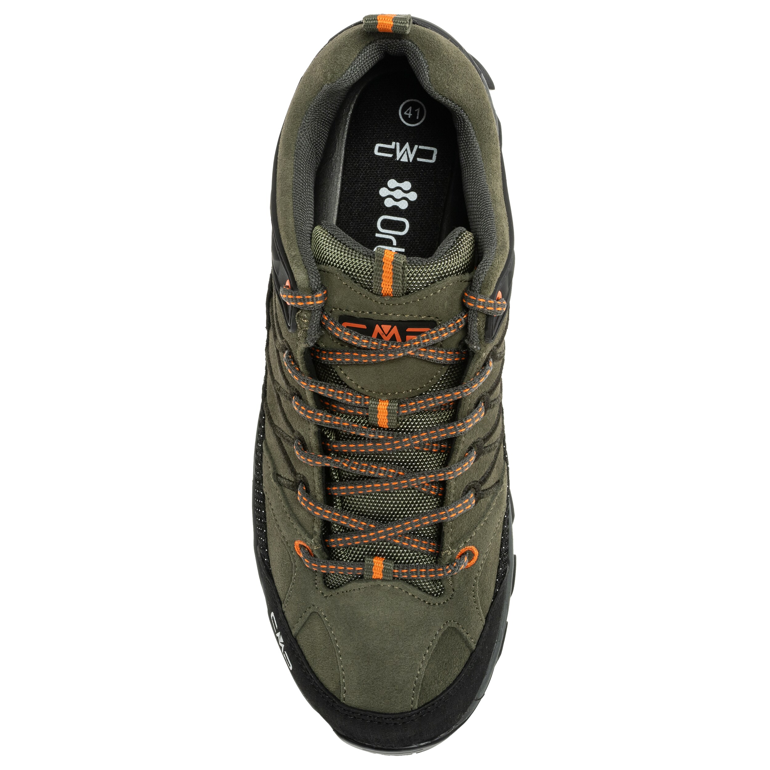 CMP Rigel Low Waterproof Vaelluskengät - Olive/Flame