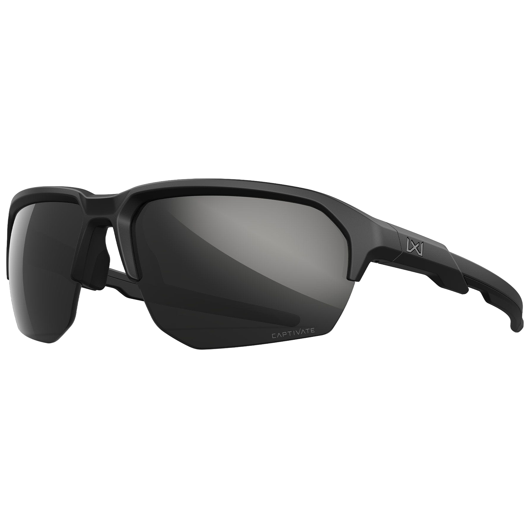 Wiley X WX JAKL Aurinkolasit Captivate Polarized Black Mirror/Matte Black