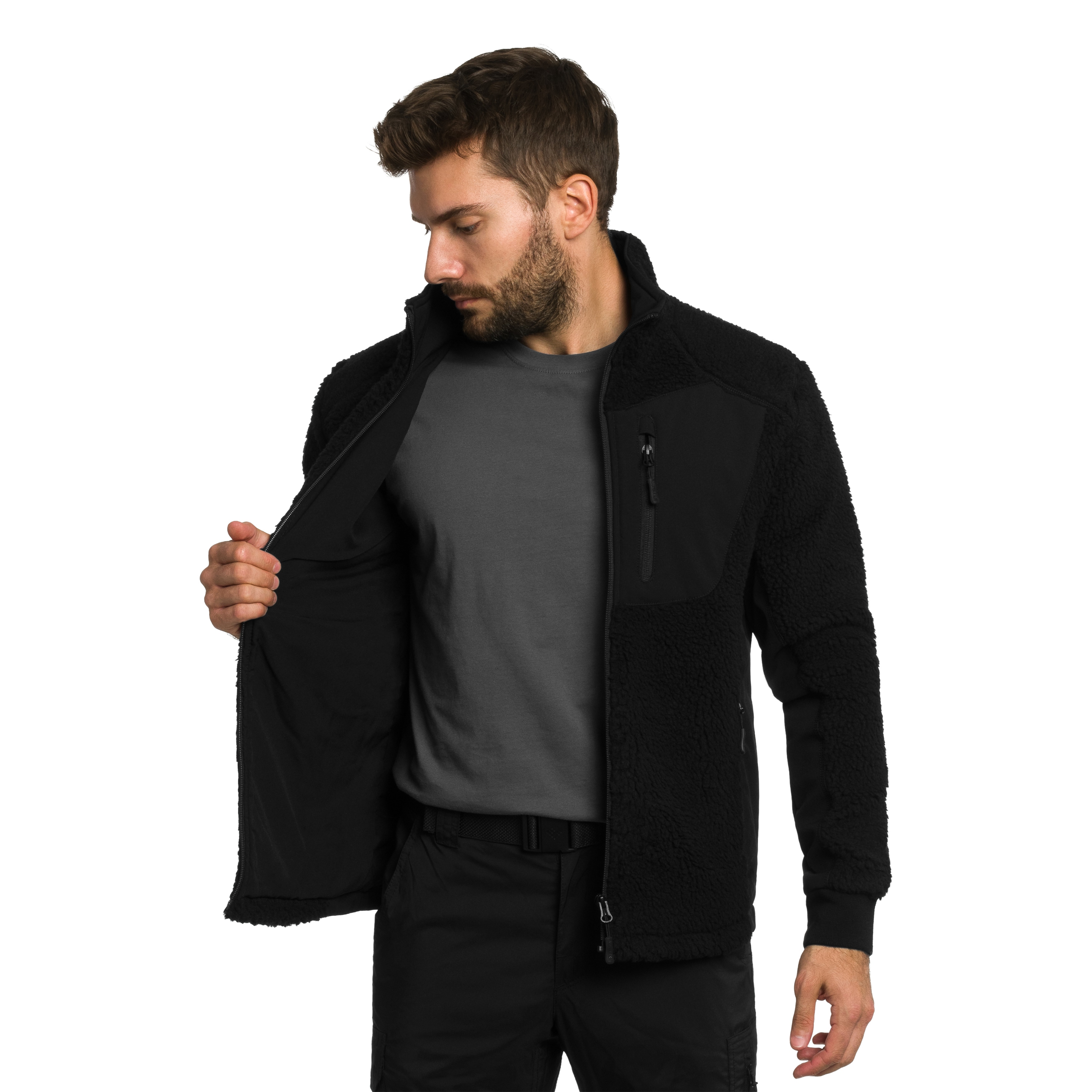 Mil-Tec Bearforce Cold Weather Teddy-Fleece - Black Polarfleece