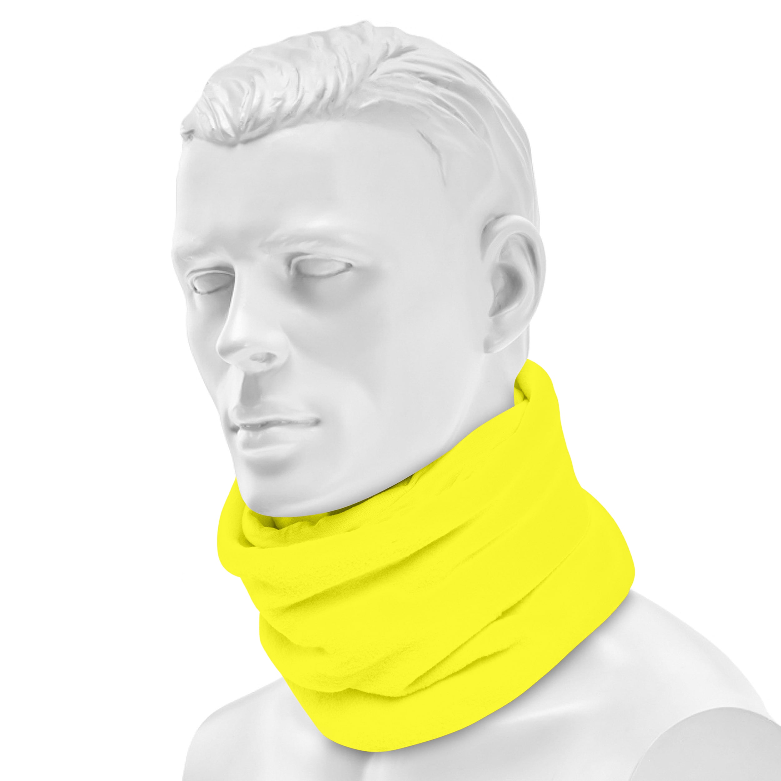 Buff Safety Polar Neckwear Suojahuivi - Solid Yellow Fluor
