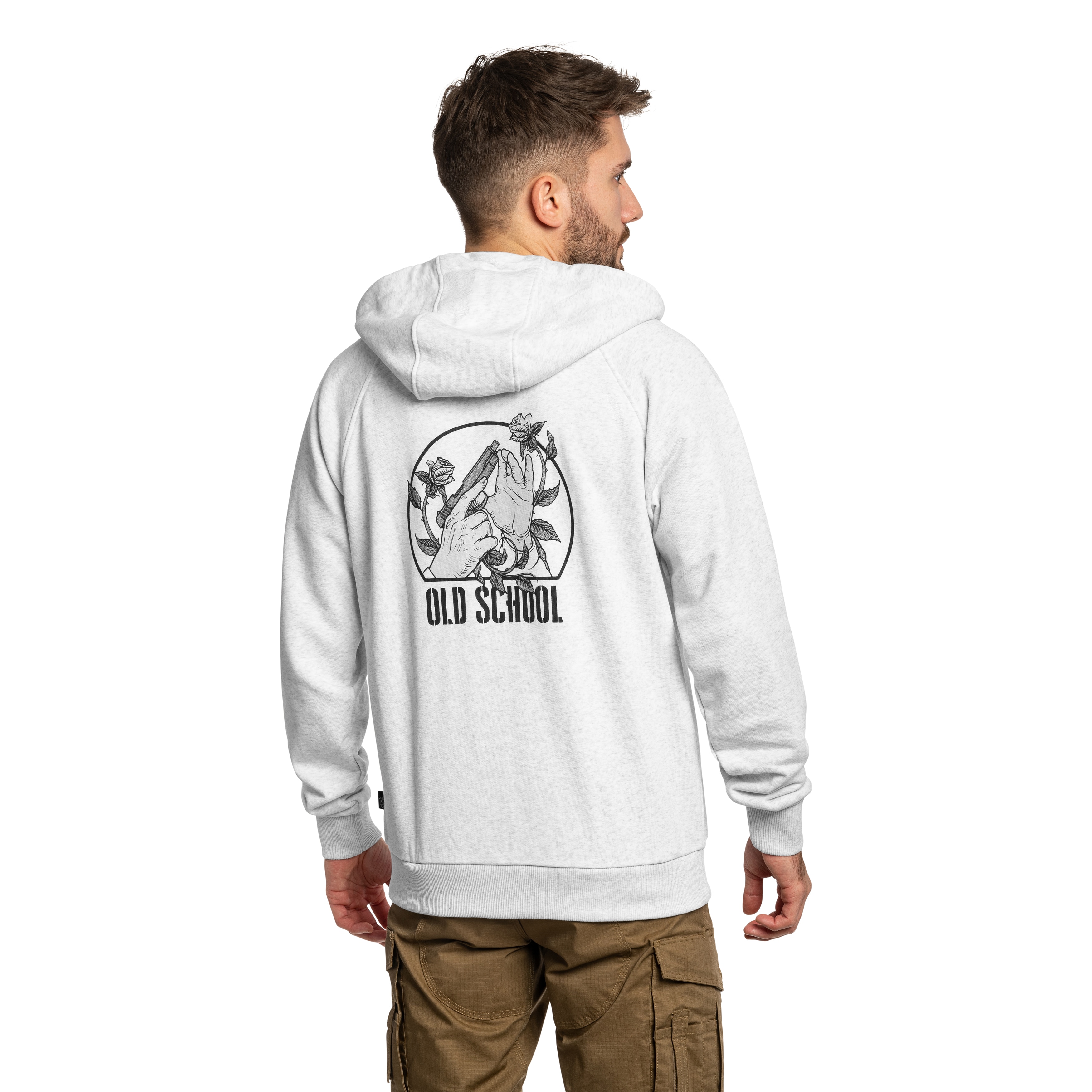 Helikon-Tex Full-Zip Old School -huppari - Light Grey Melange