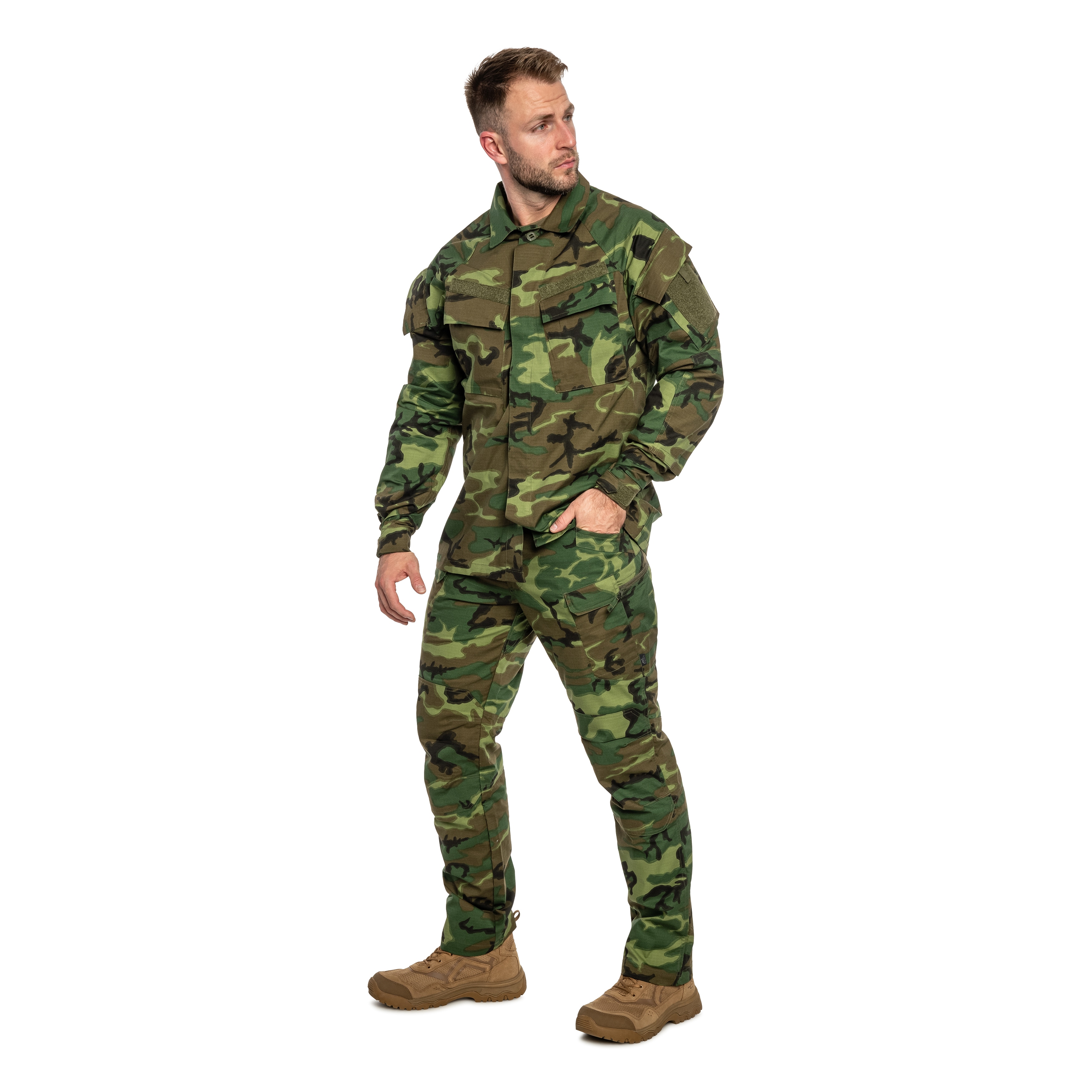 Helikon-Tex Raid Polycotton Stretch Rip-Stop -pusero - ERDL