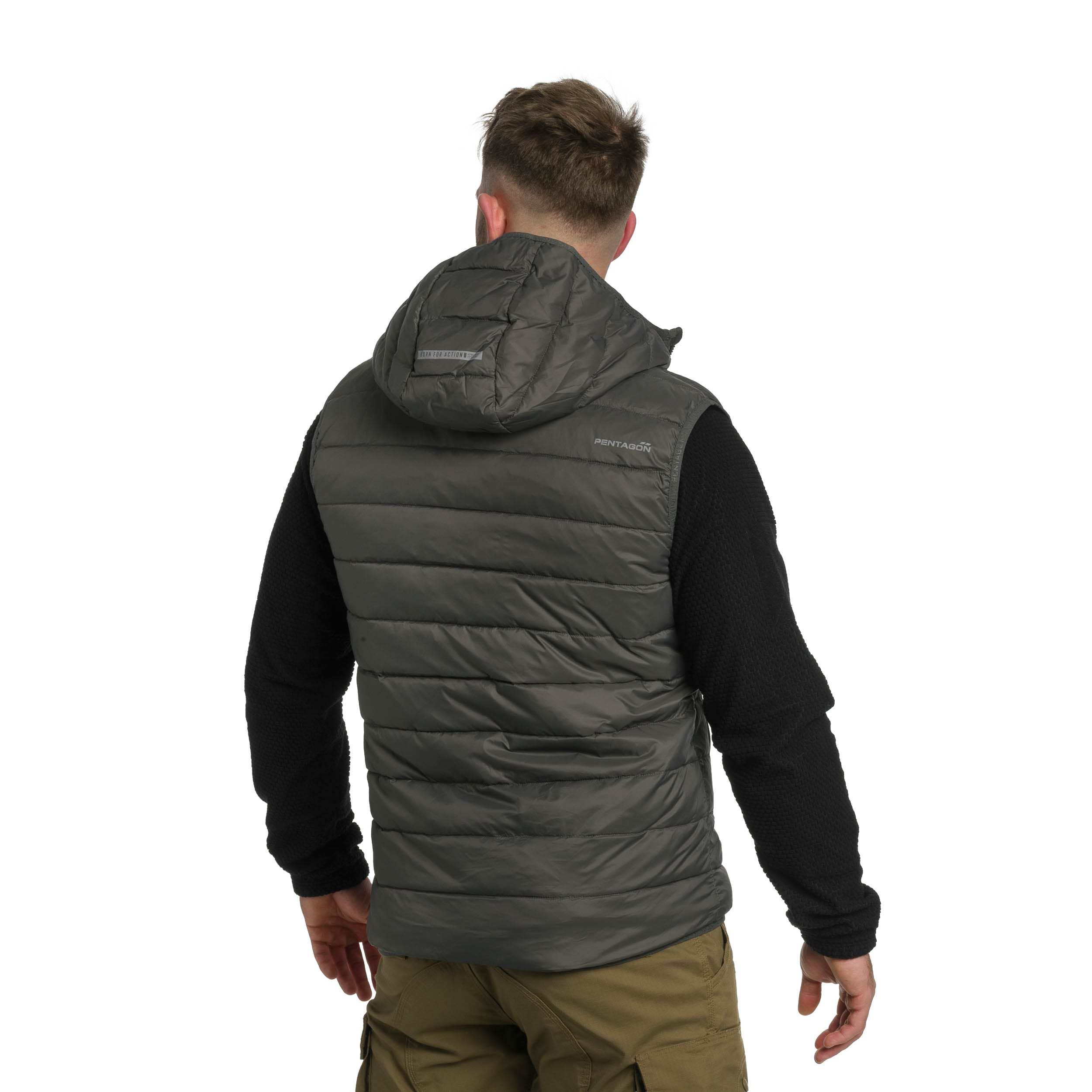 Pentagon Aurora Hood Vest 2.0 Hihaton liivi - Cinder Grey