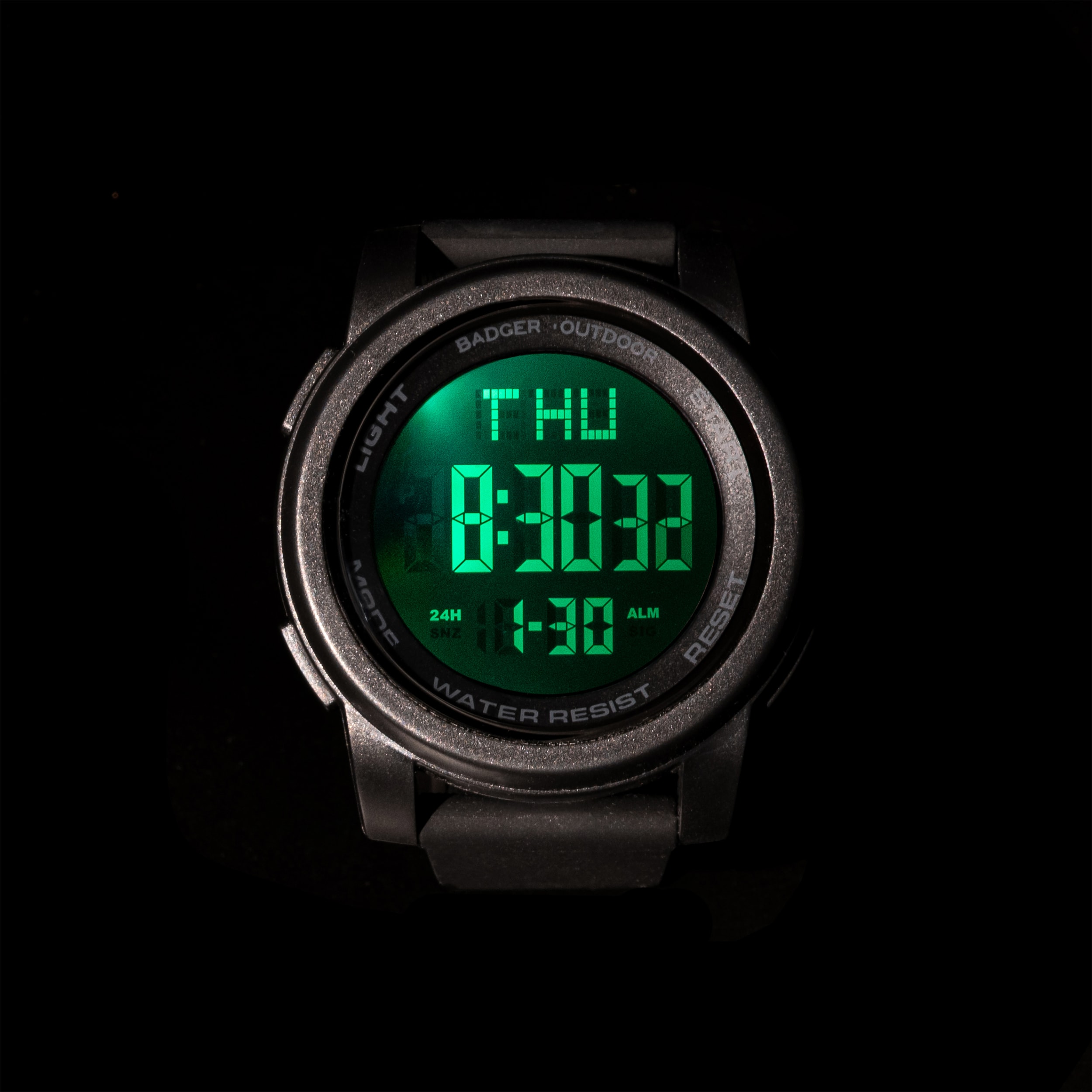 Badger Outdoor Nightmark -kello - Black