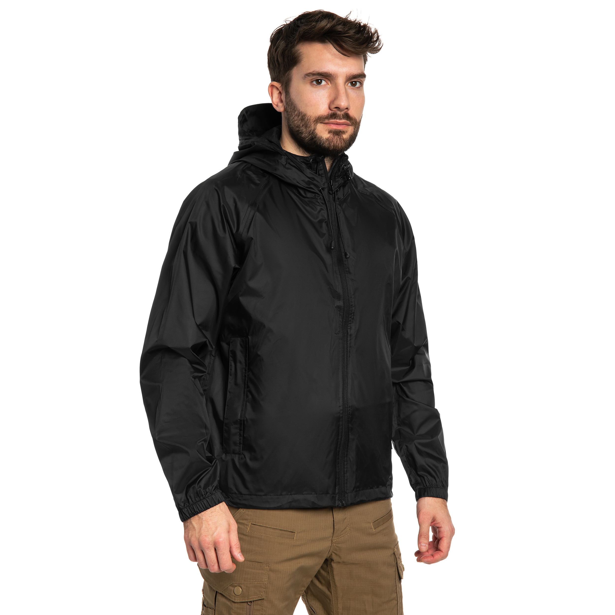 Mil-Tec Wet Weather Jacket Quickpack Takki - Black