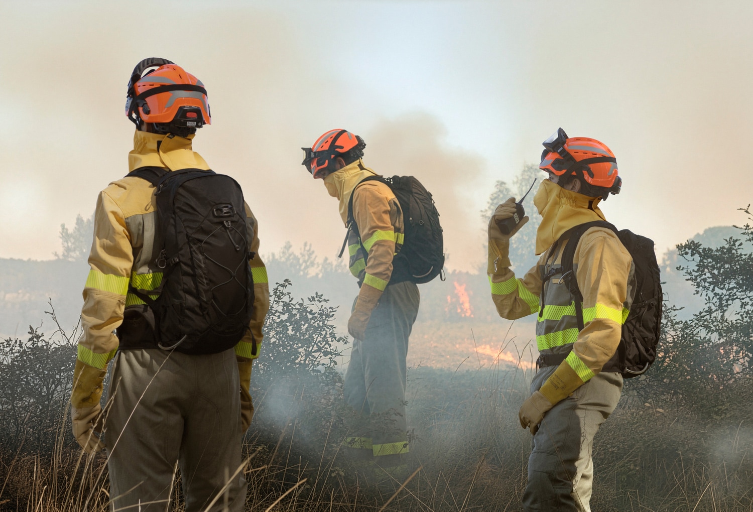 Buff Wildland Firefighter Mask Paloasumaski - Yellow