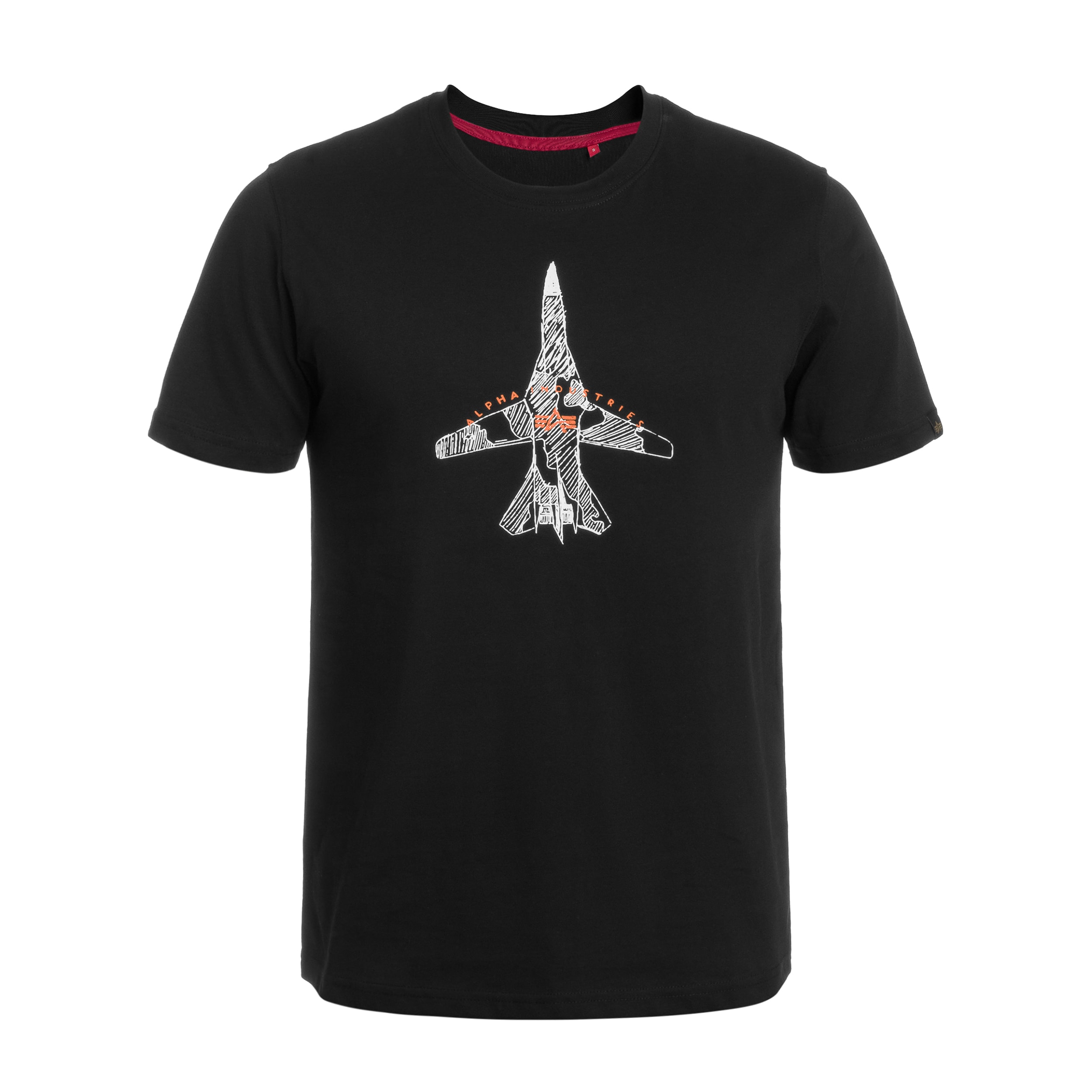 Alpha Industries Air Force Sketch T-paita - Black
