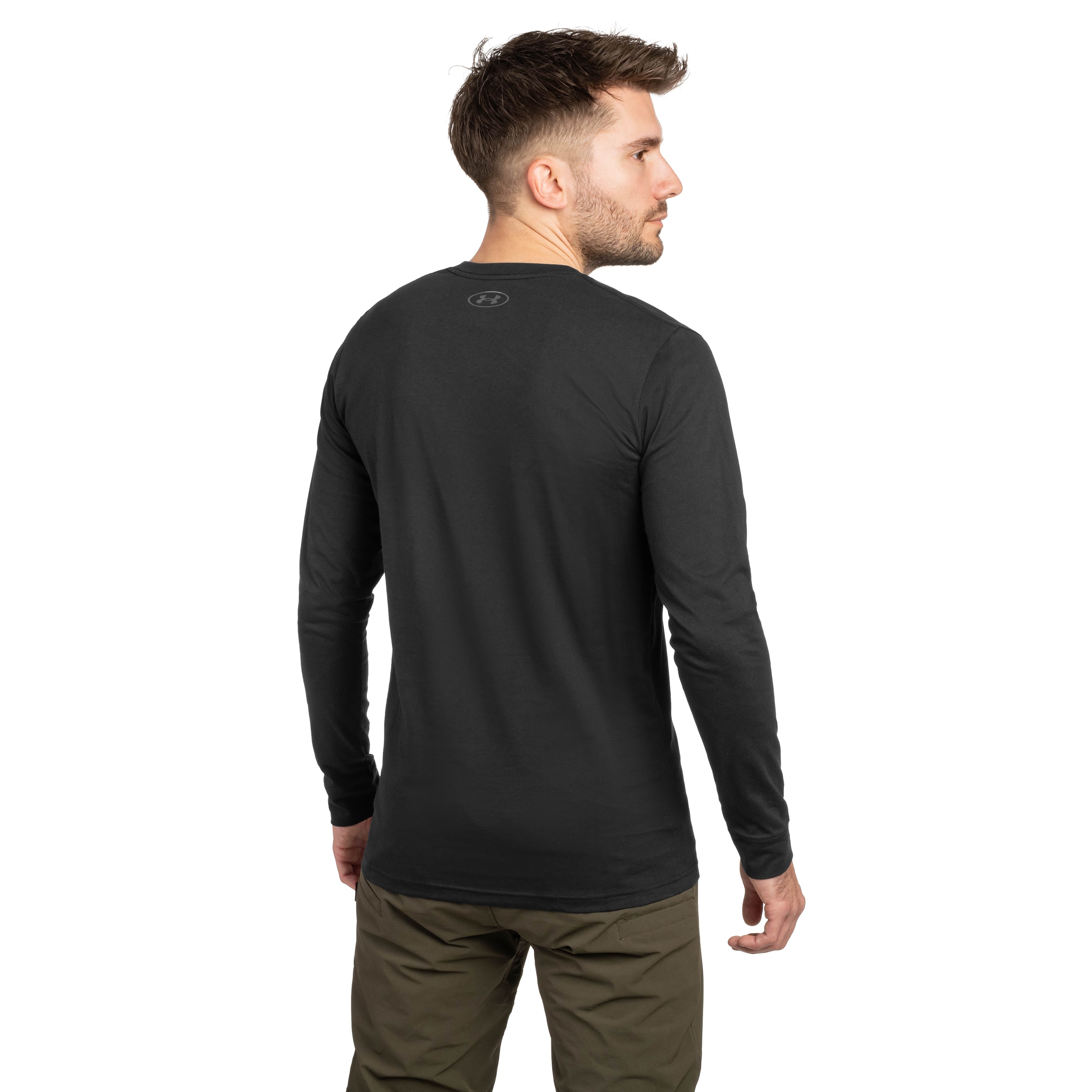 Under Armour Left Chest Long Sleeve - Black/Pitch Gray lämpöpaita