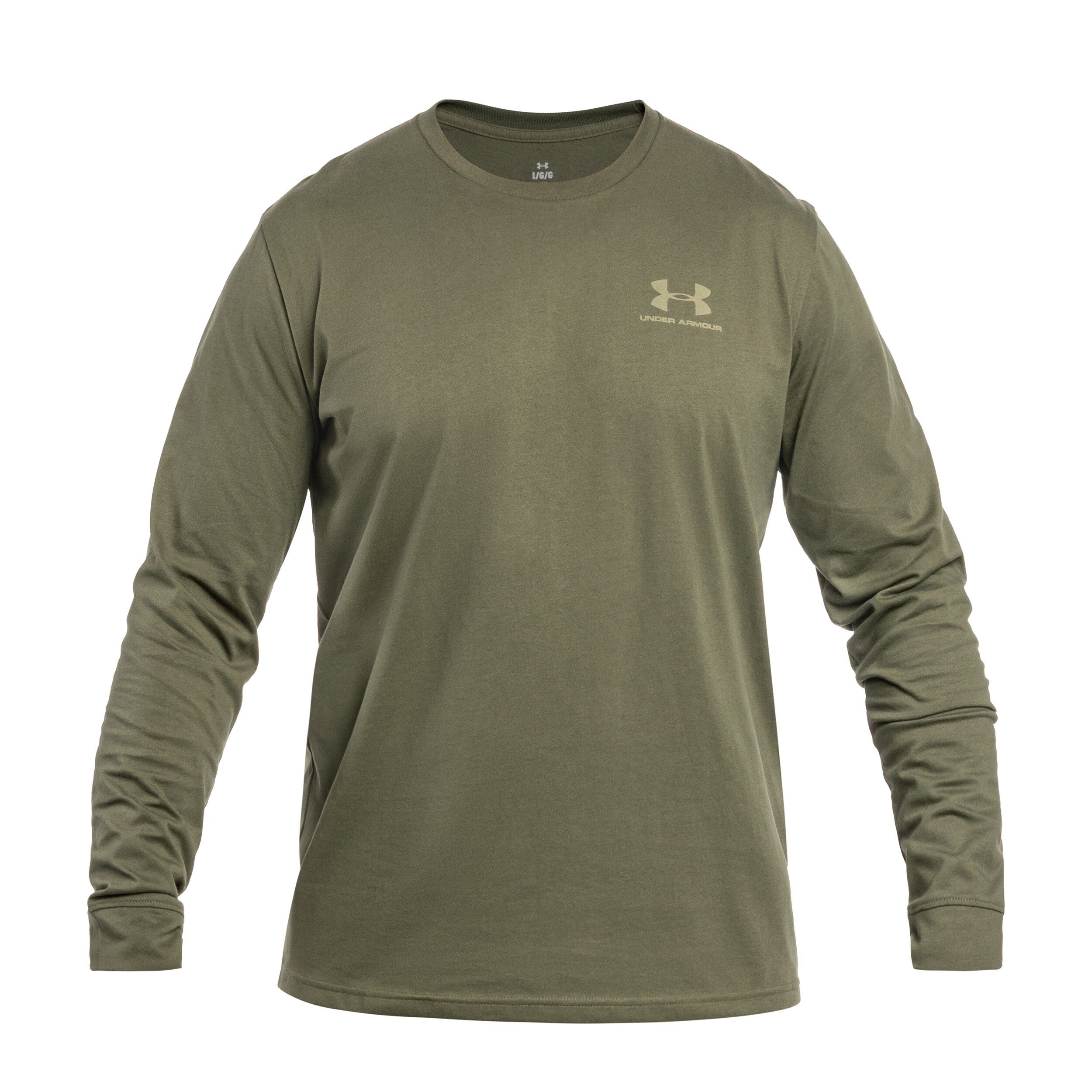 Under Armour Left Chest Long Sleeve Tekninen Paita - Marine OD Green/Field Khaki