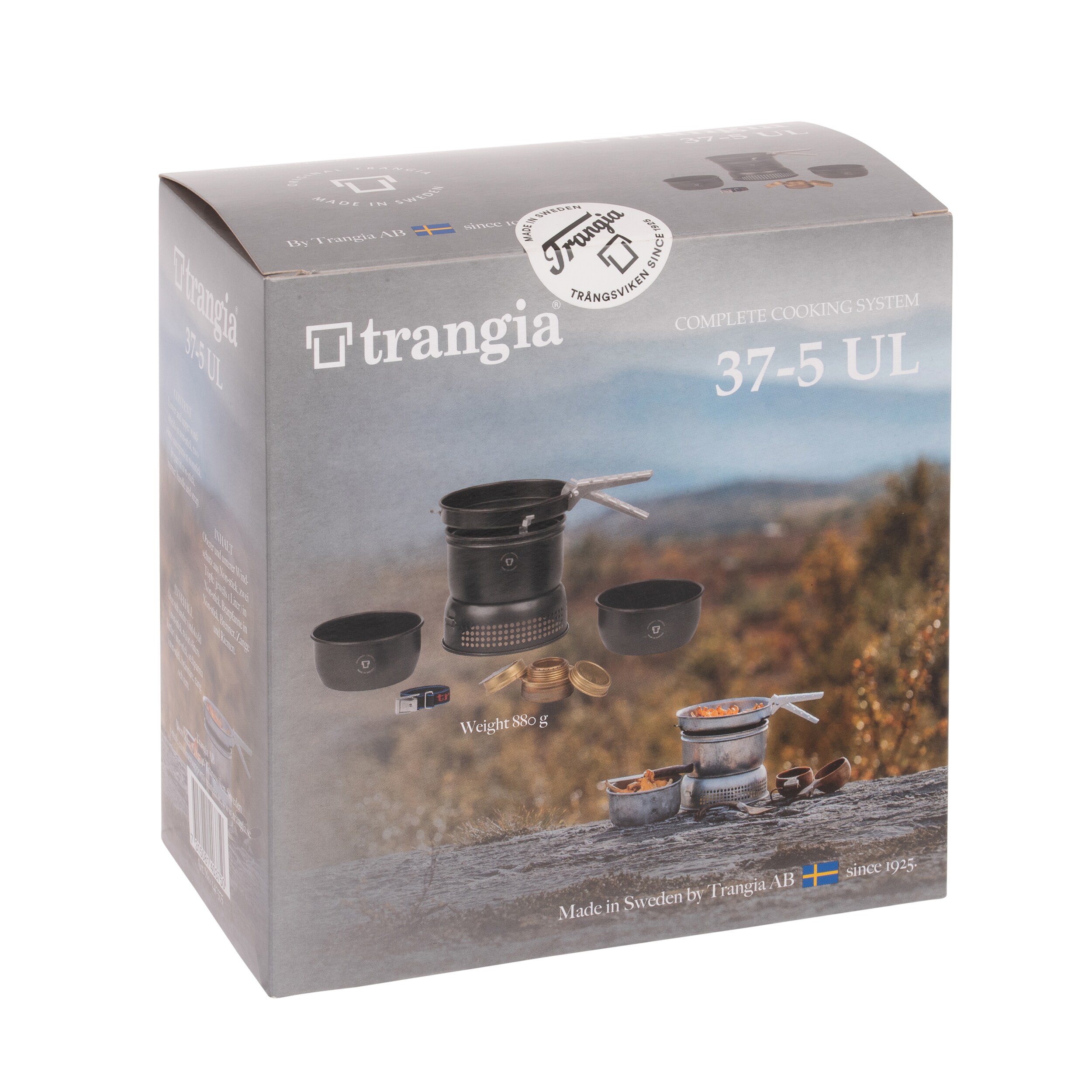 Trangia Stove 37-5 UL Retkikeitinsarja ja Astiat - Black