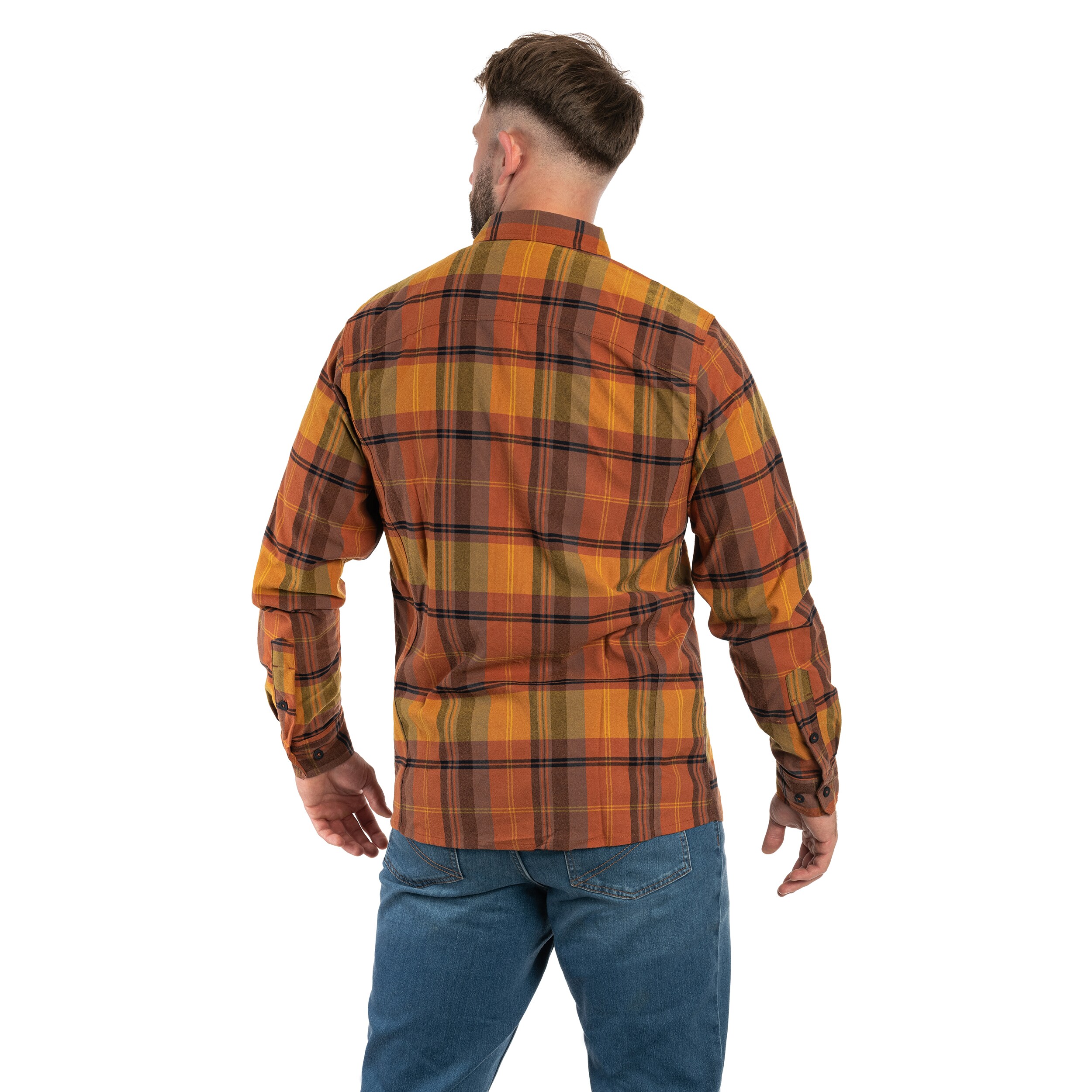 Helikon-Tex Defender Mk2 Nylon Sorona Blend -kauluspaita - Evening Pumpkin Plaid