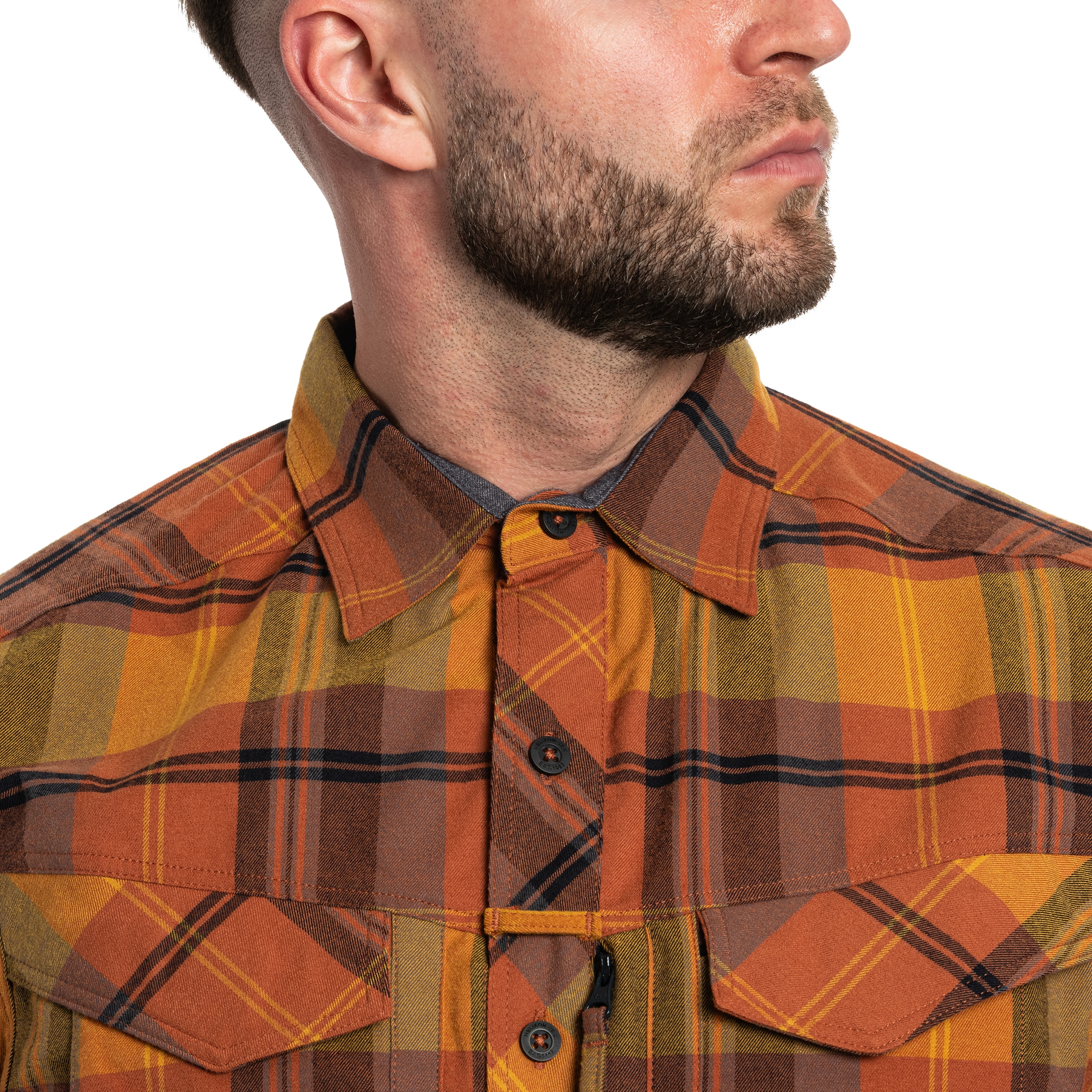 Helikon-Tex Defender Mk2 Nylon Sorona Blend -kauluspaita - Evening Pumpkin Plaid