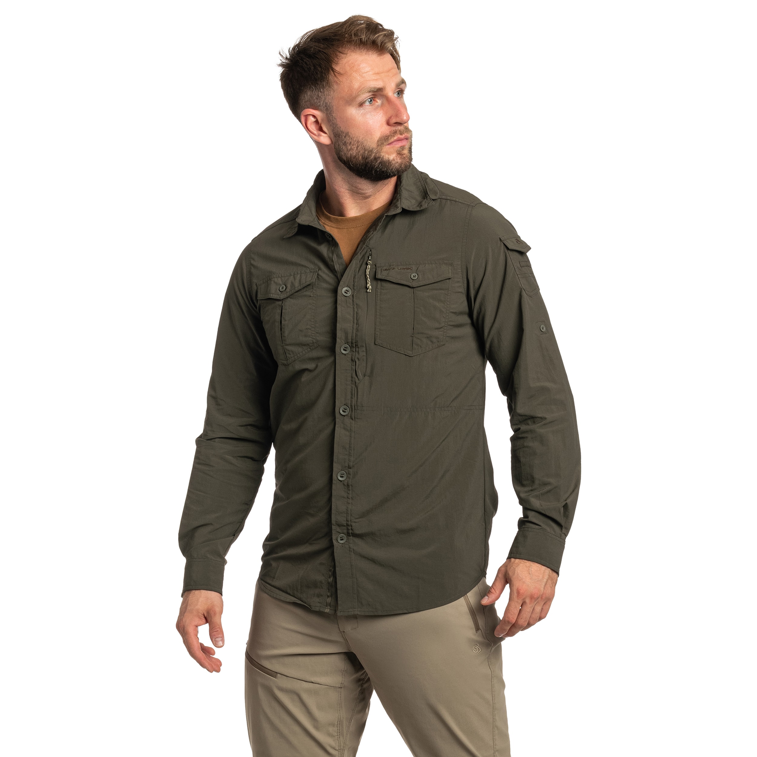 Craghoppers NosiLife Adventure III Paita - Woodland Green