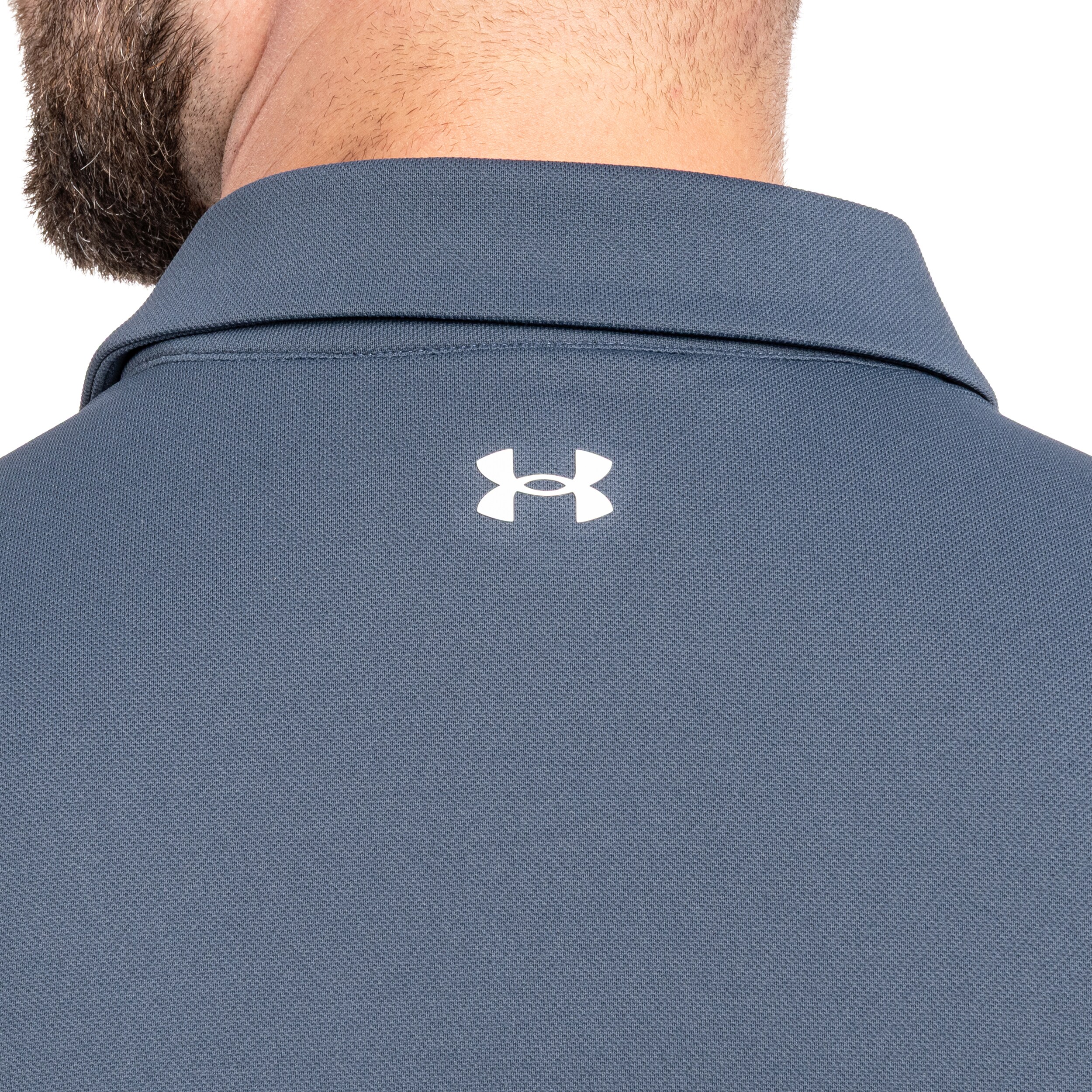 Under Armour Tee To Green Pique termopaita polo - Downpour Gray / White