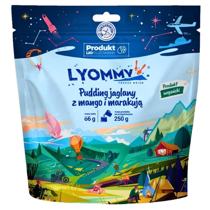Lyommy Pudding Freeze-Dried Millet with Mango and Passion Fruit 66 g/281 kcal