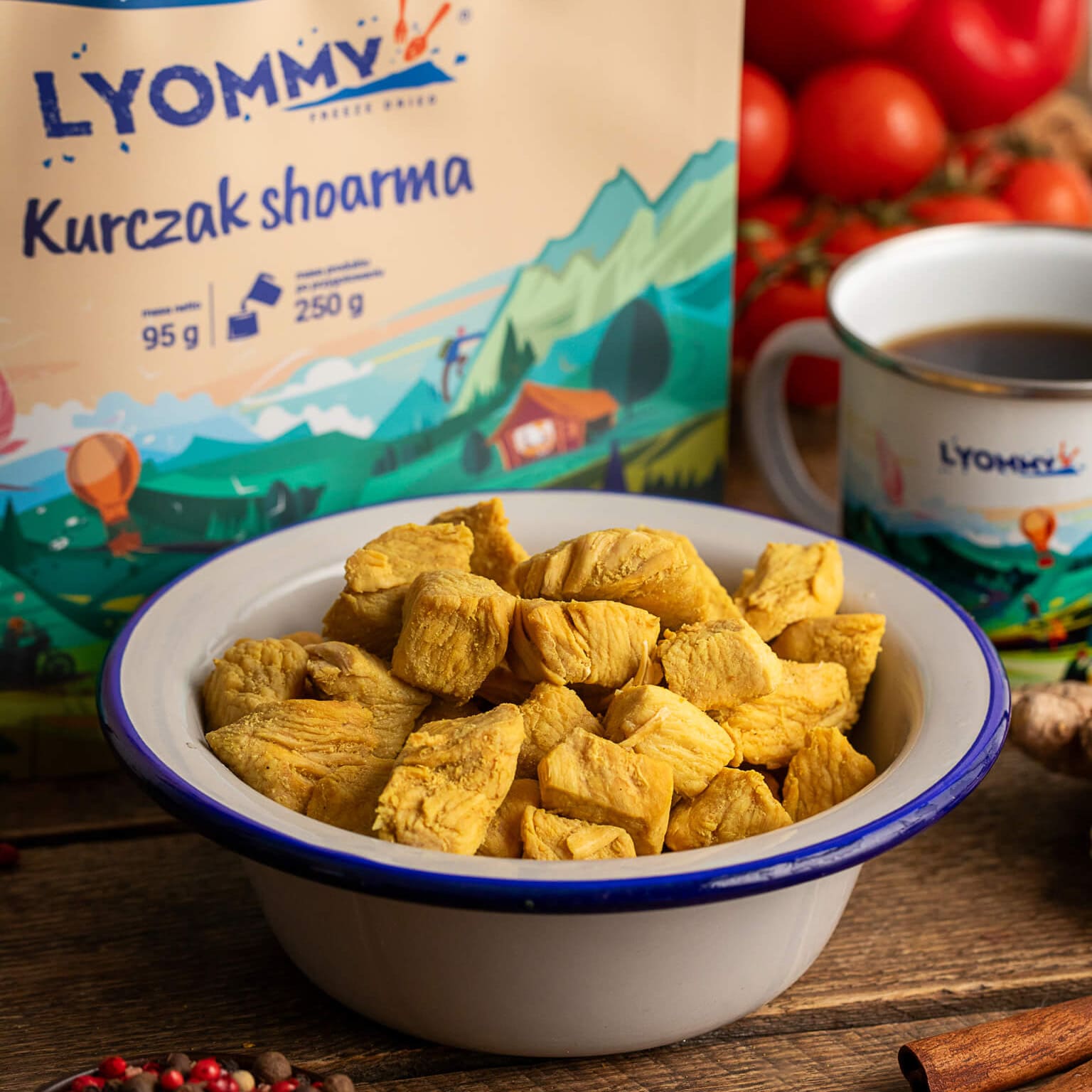 Lyommy Kurczak Shoarma Freeze-Dried Meal 95 g/432 kcal