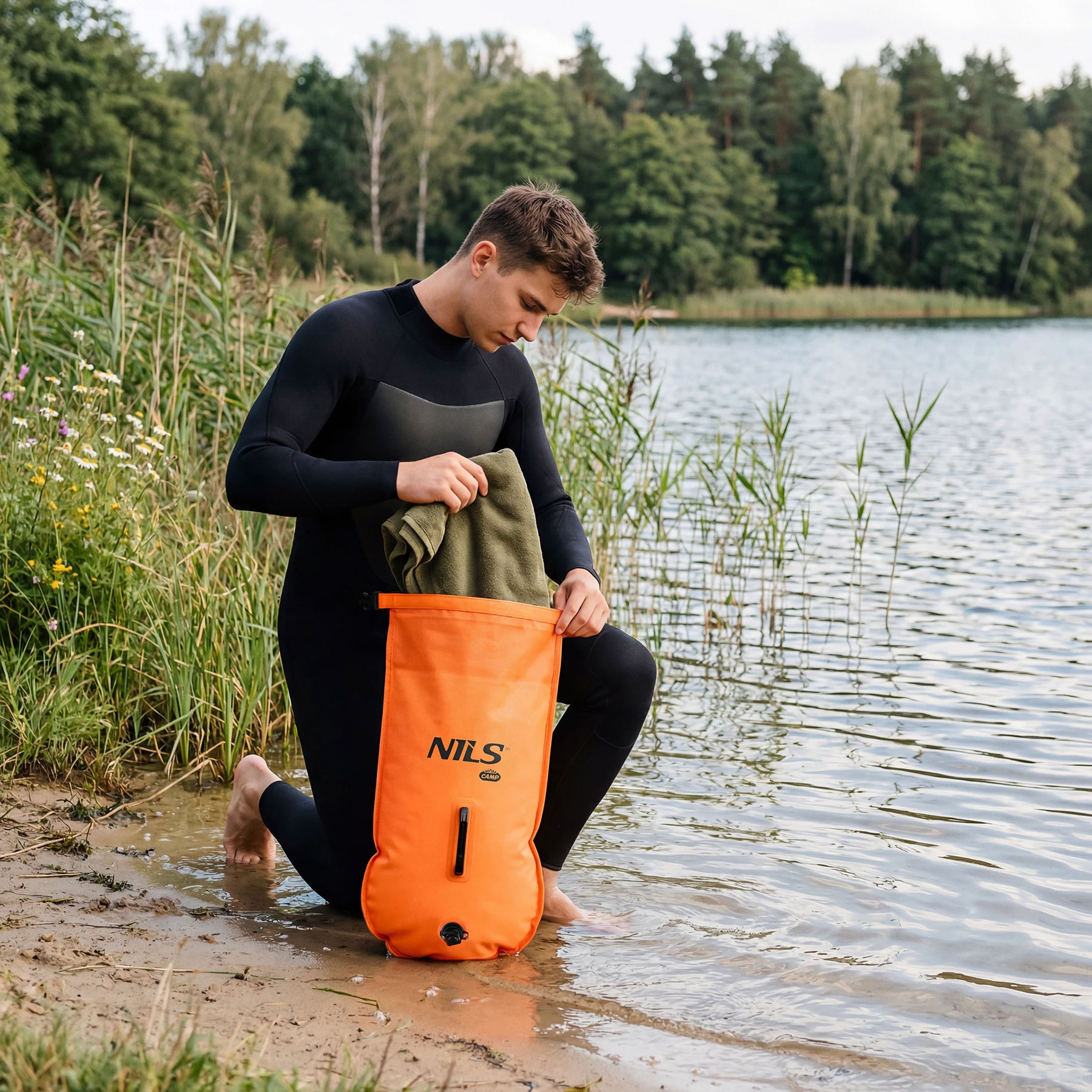 Nils Camp NC1772 3-in-1 Vesitiivis Pussi 28 l - Oranssi