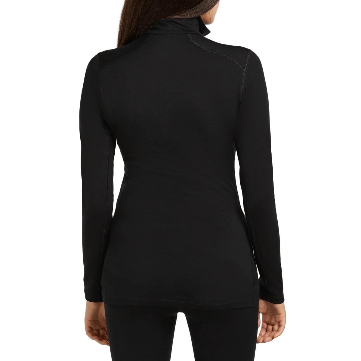 Icebreaker Merino 200 Oasis Half-Zip naisten lämpöpaita - Black