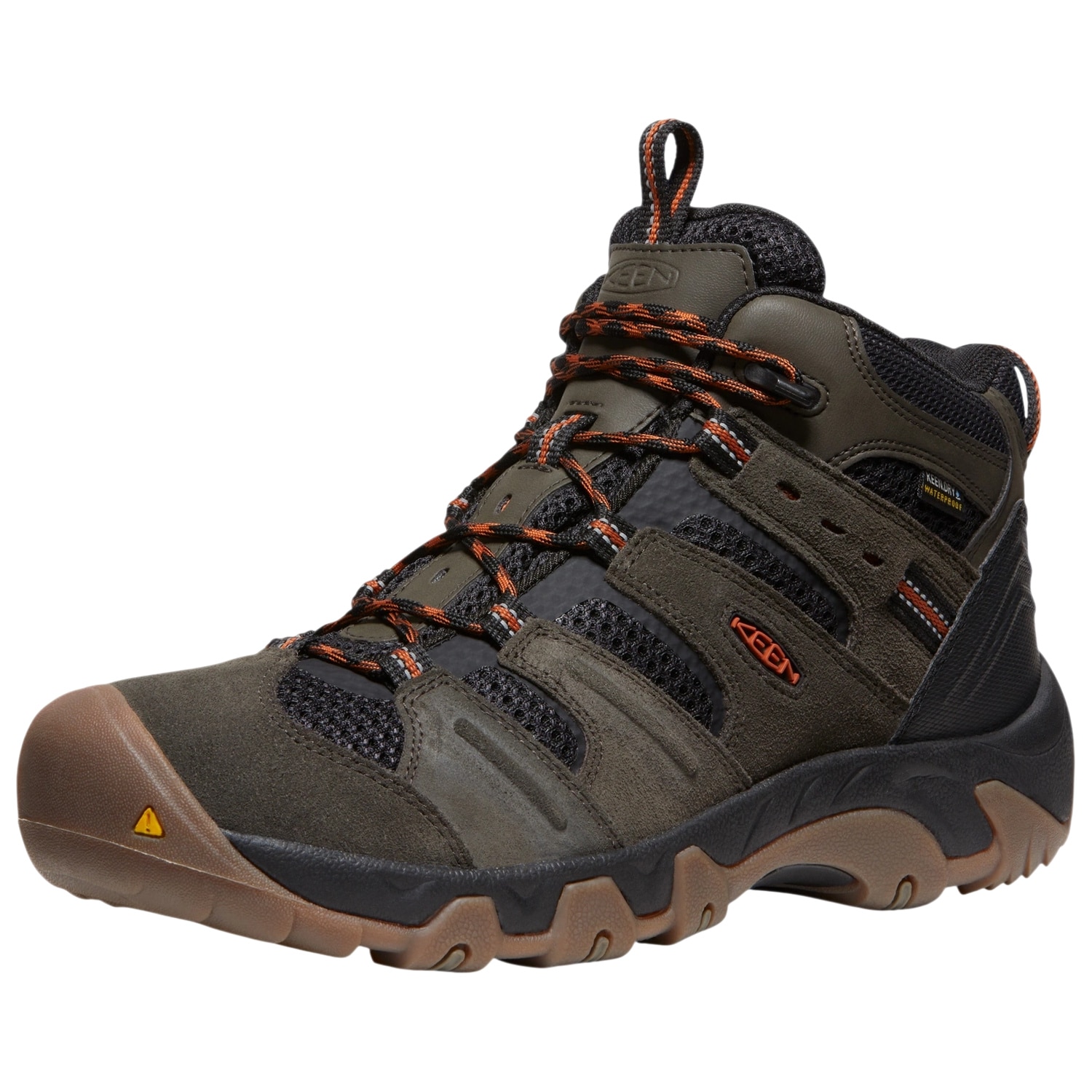 Keen Headout MID WP kengät - Olive/Fossil Orange