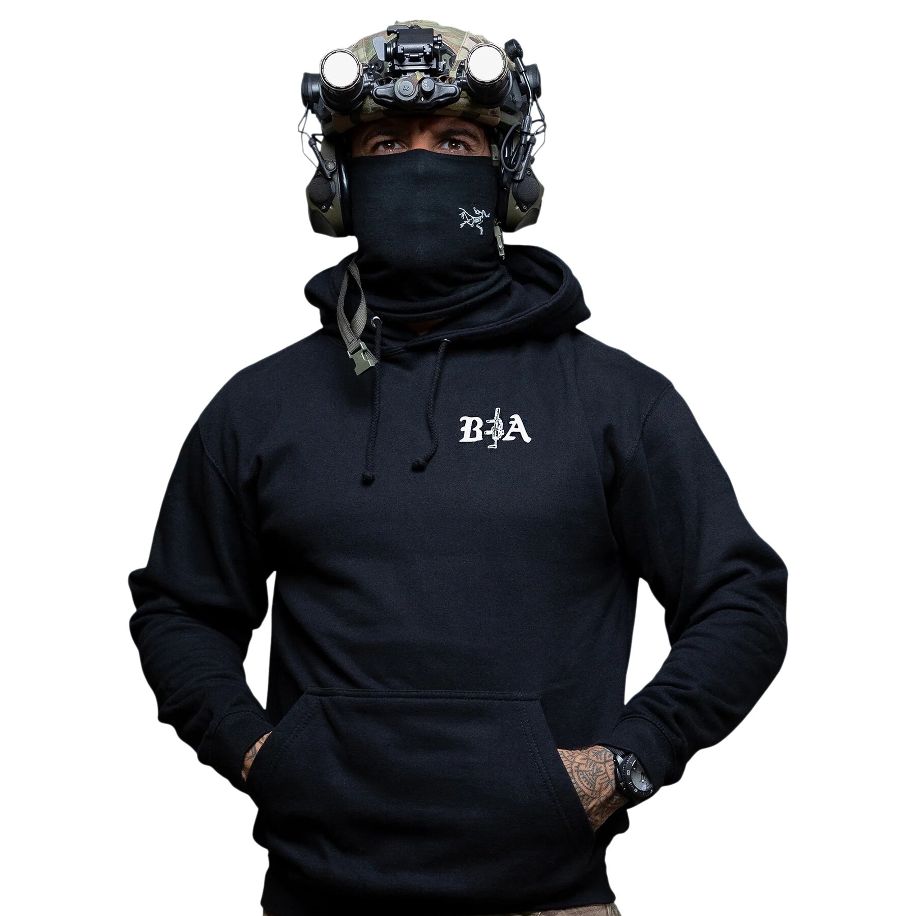 Brothers in Arms Hard Times Hoodie huppari - Black
