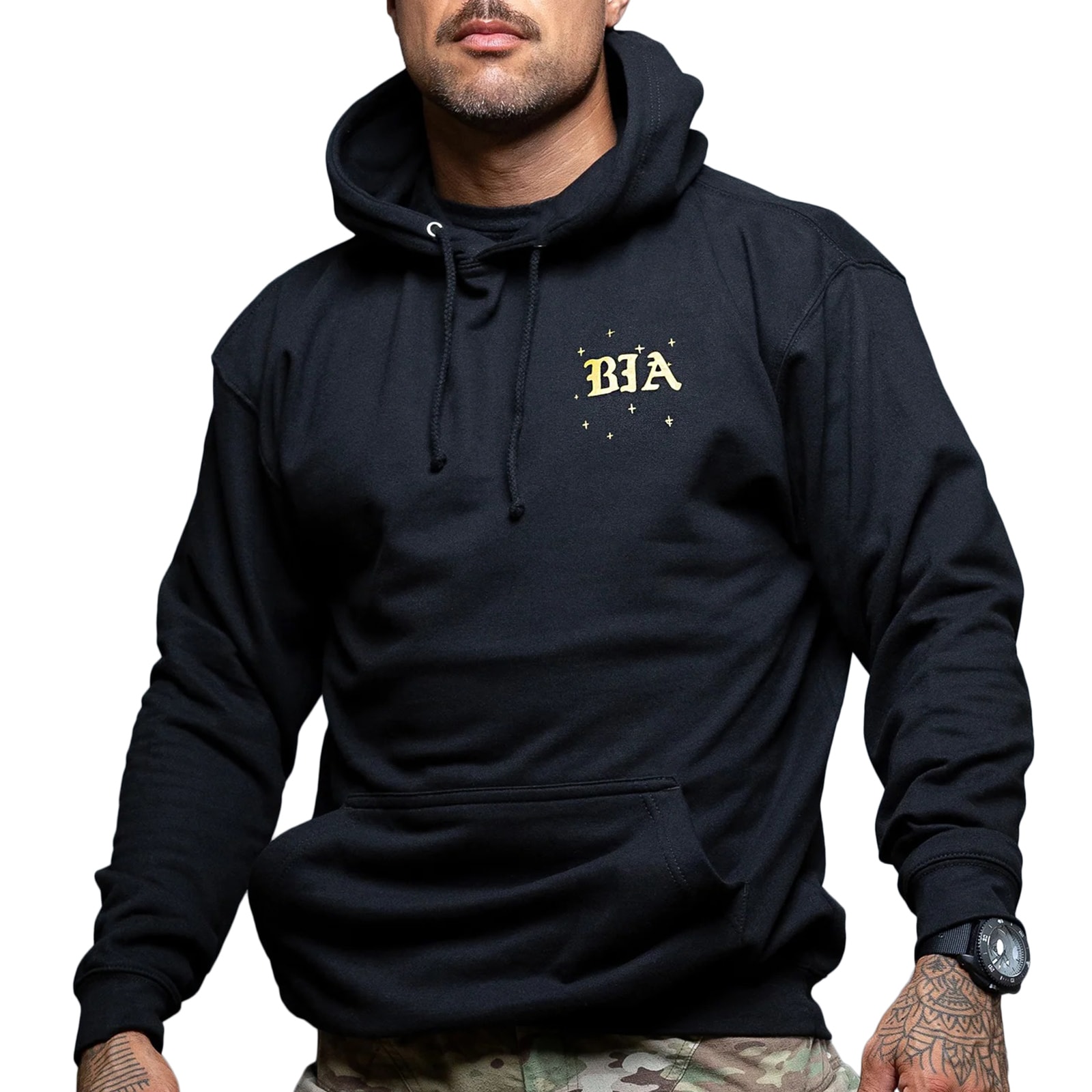 Brothers in Arms Stars Hoodie Huppari - Black