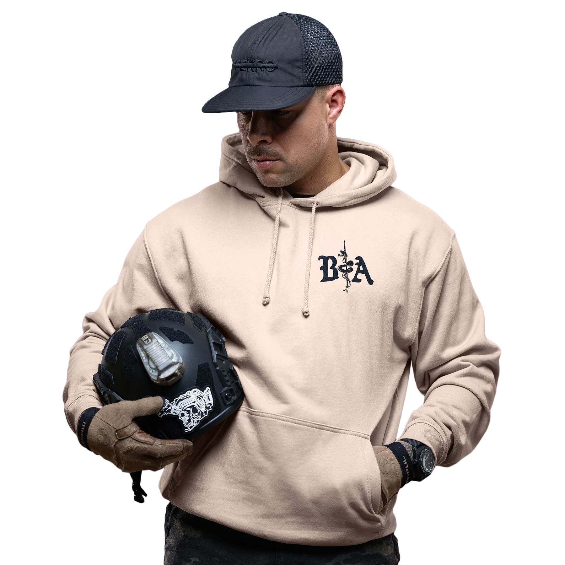 Brothers in Arms St. Michael Hoodie huppari - Sand