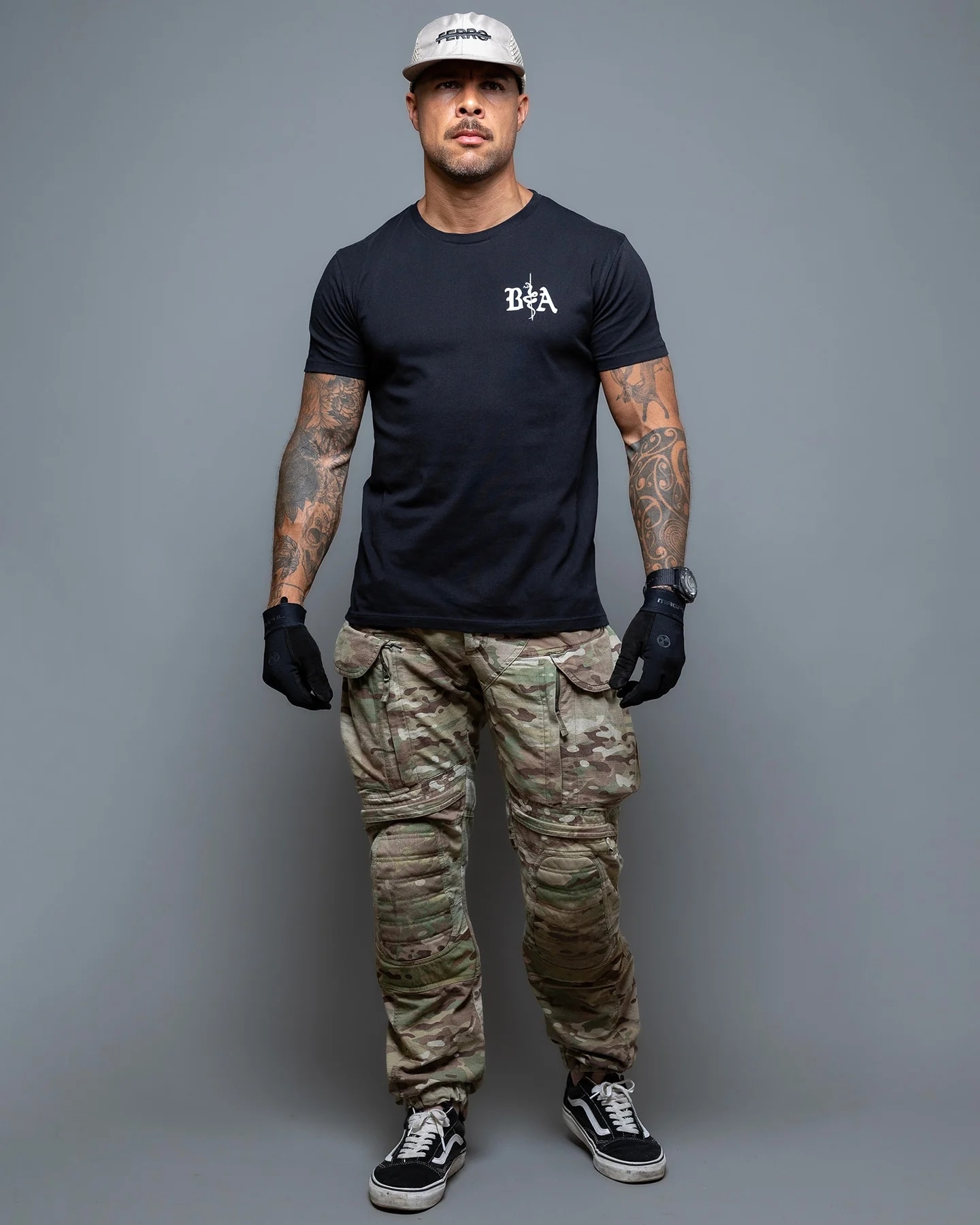 Brothers In Arms St. Michael T-paita - Black