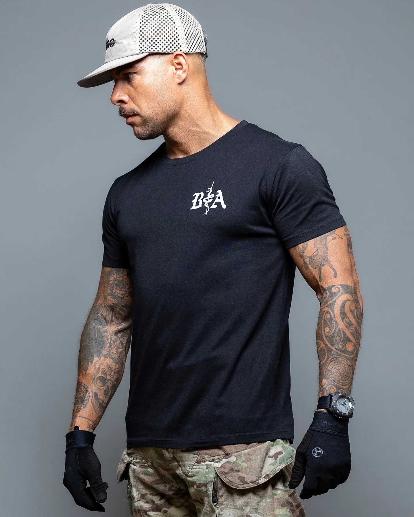 Brothers In Arms St. Michael T-paita - Black