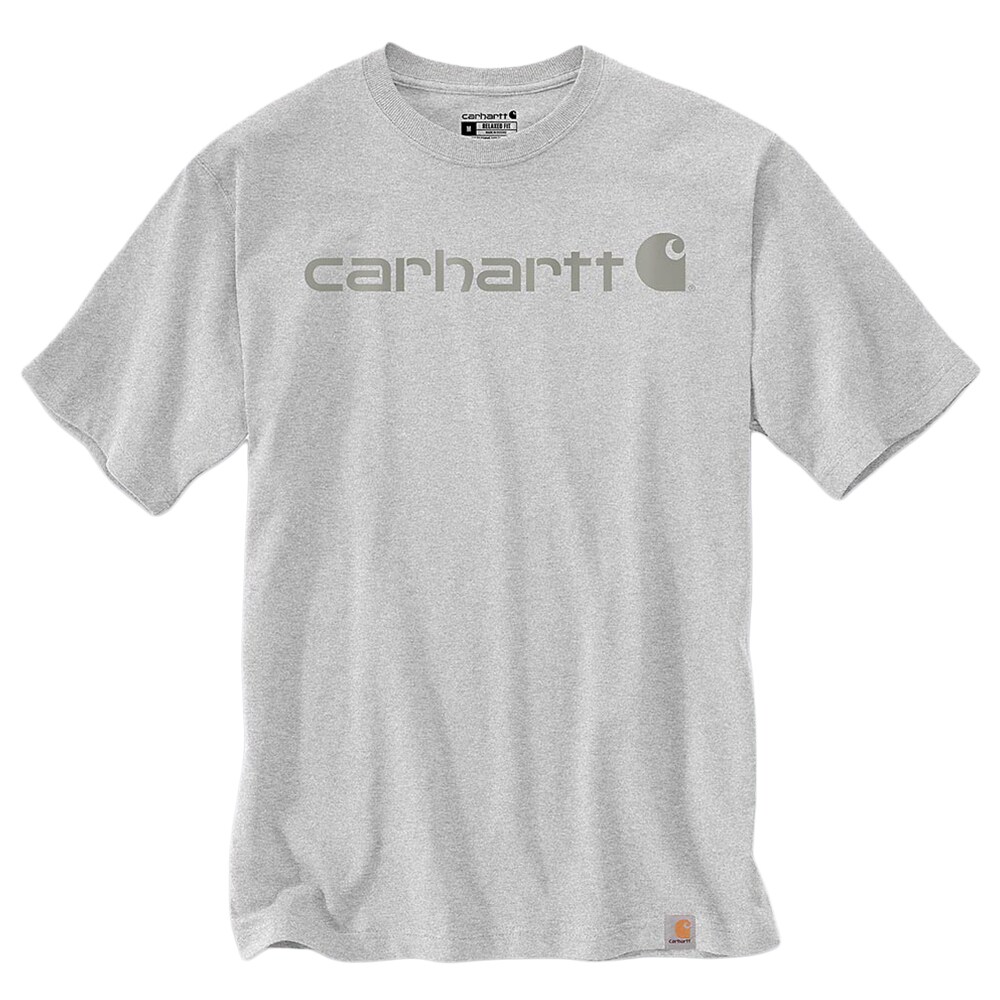Carhartt Dearborn Relaxed Logo T-paita - Heather Grey/Grey