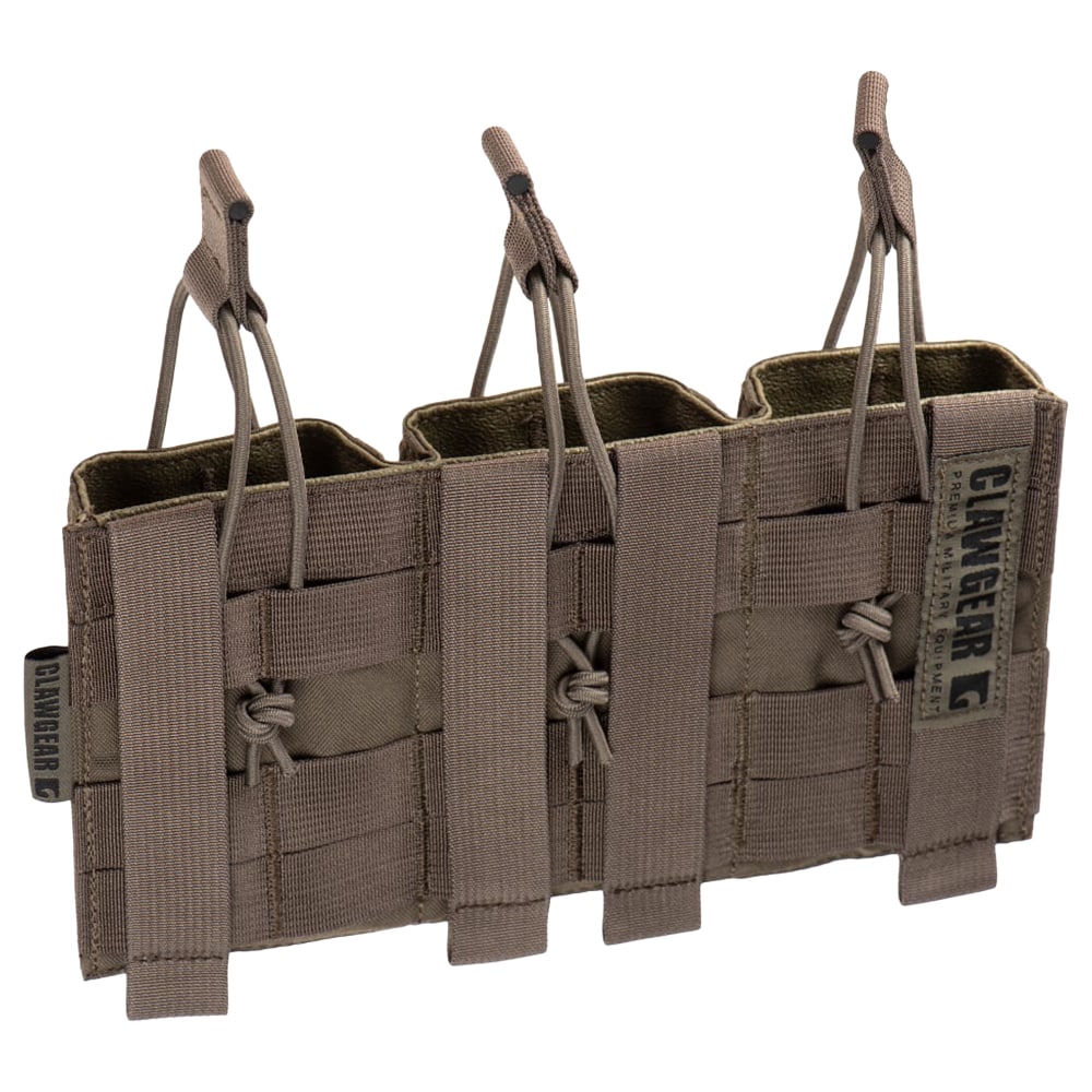 Clawgear 5,56 mm Open Triple Mag Pouch Core kolminkertainen lipastasku kiväärin lippaille - RAL 7013