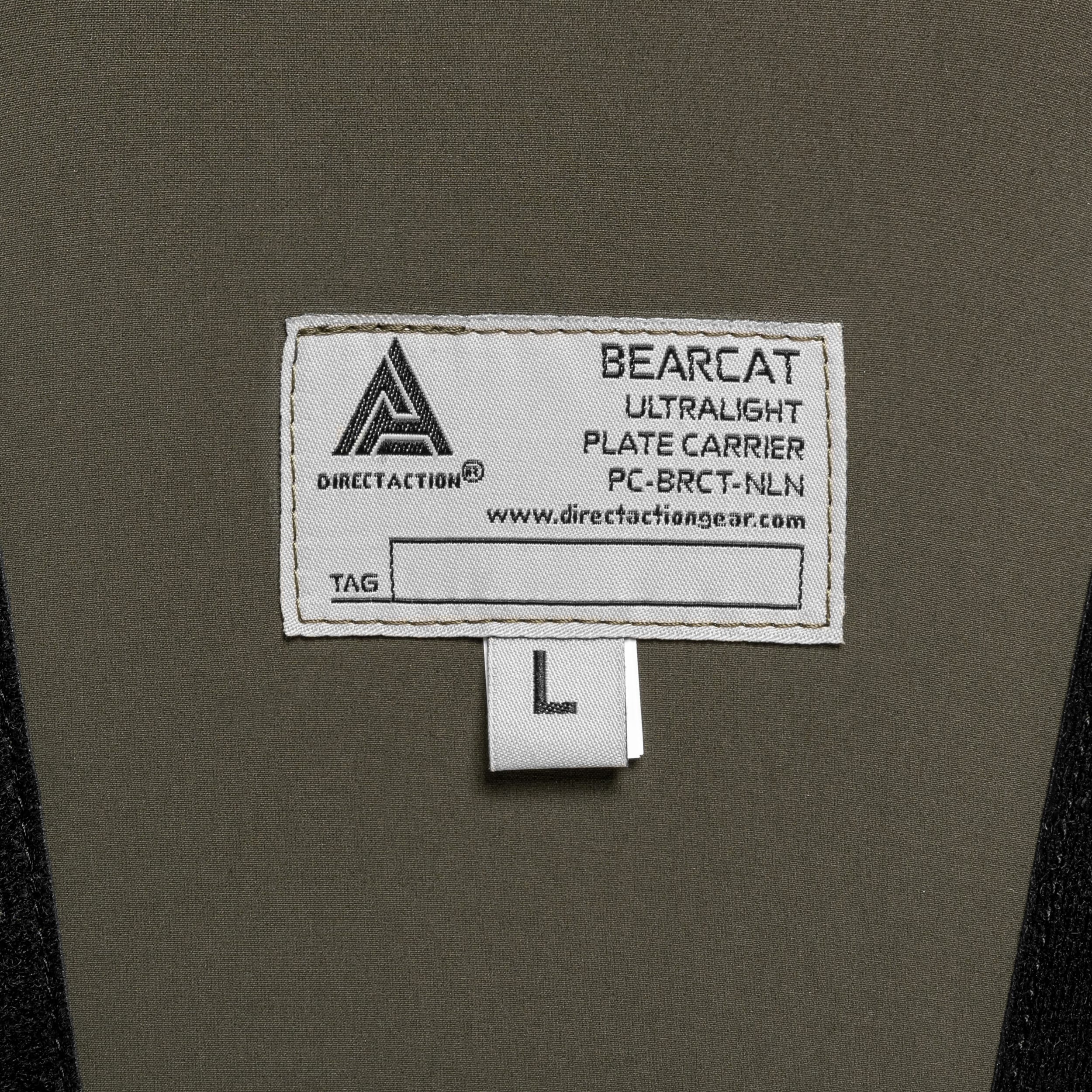 Direct Action Bearcat Ultralight Plate Carrier Taktinen liivi - Woodland - levyille koko L