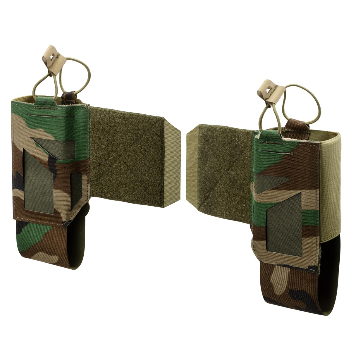 Direct Action Skeletonized Comms Wings Set Radiotaskut setti 2 kpl - Woodland