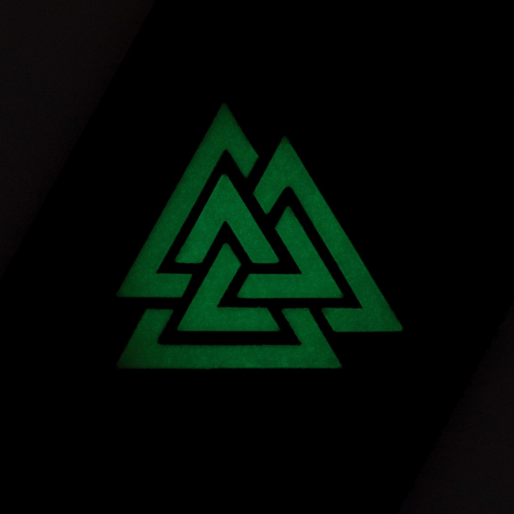 M-Tac Valknut Laser Cut Morale Patch - Black Luminate