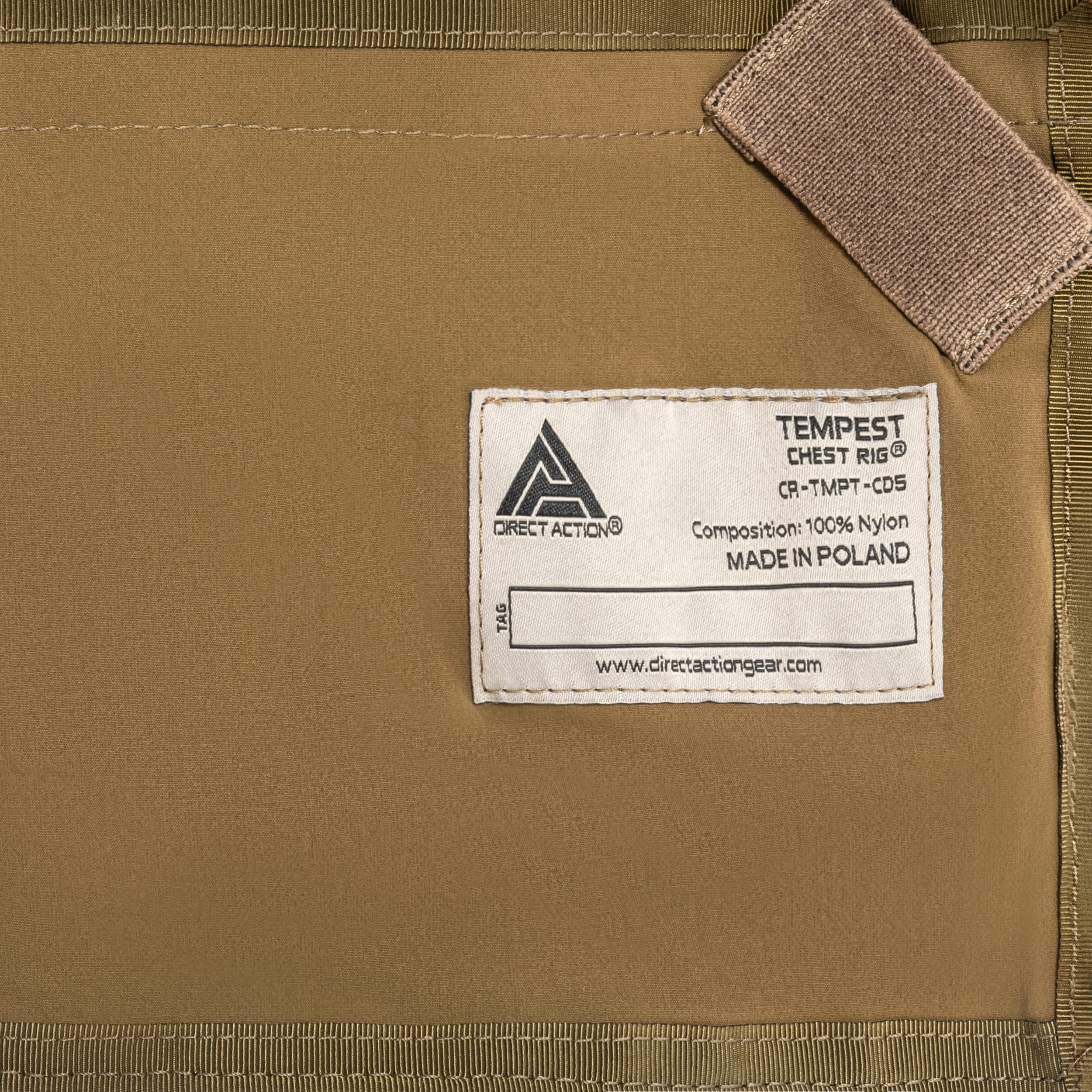 Direct Action Tempest Chest Rig taktinen liivi - Coyote Brown