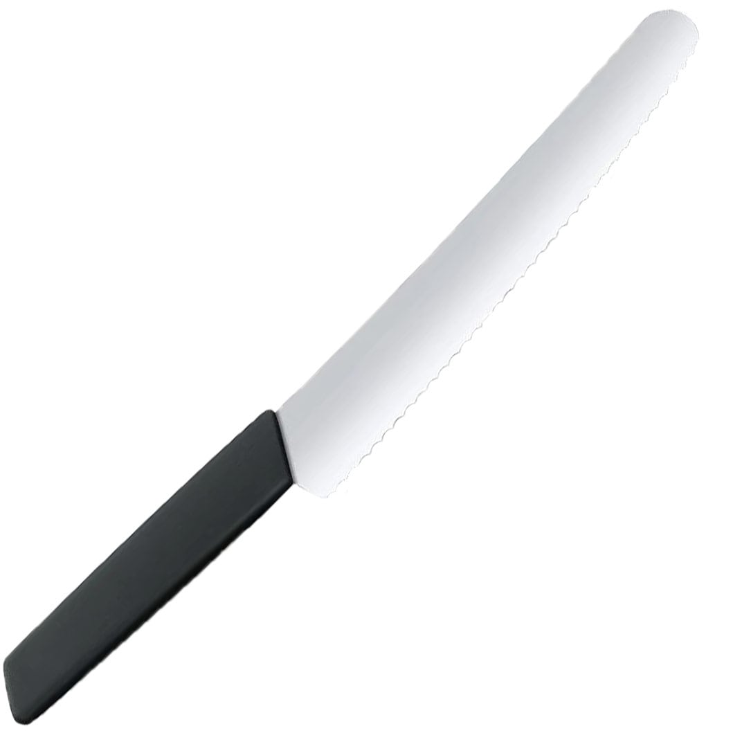 Victorinox Modern Black Keittiöveitsi, aaltoterä 22 cm