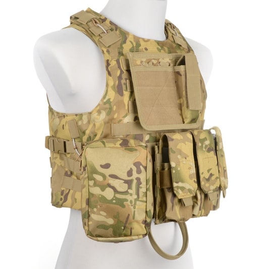 GFC Tactical FSBE Taktinen Liivi - Arid MC Camo