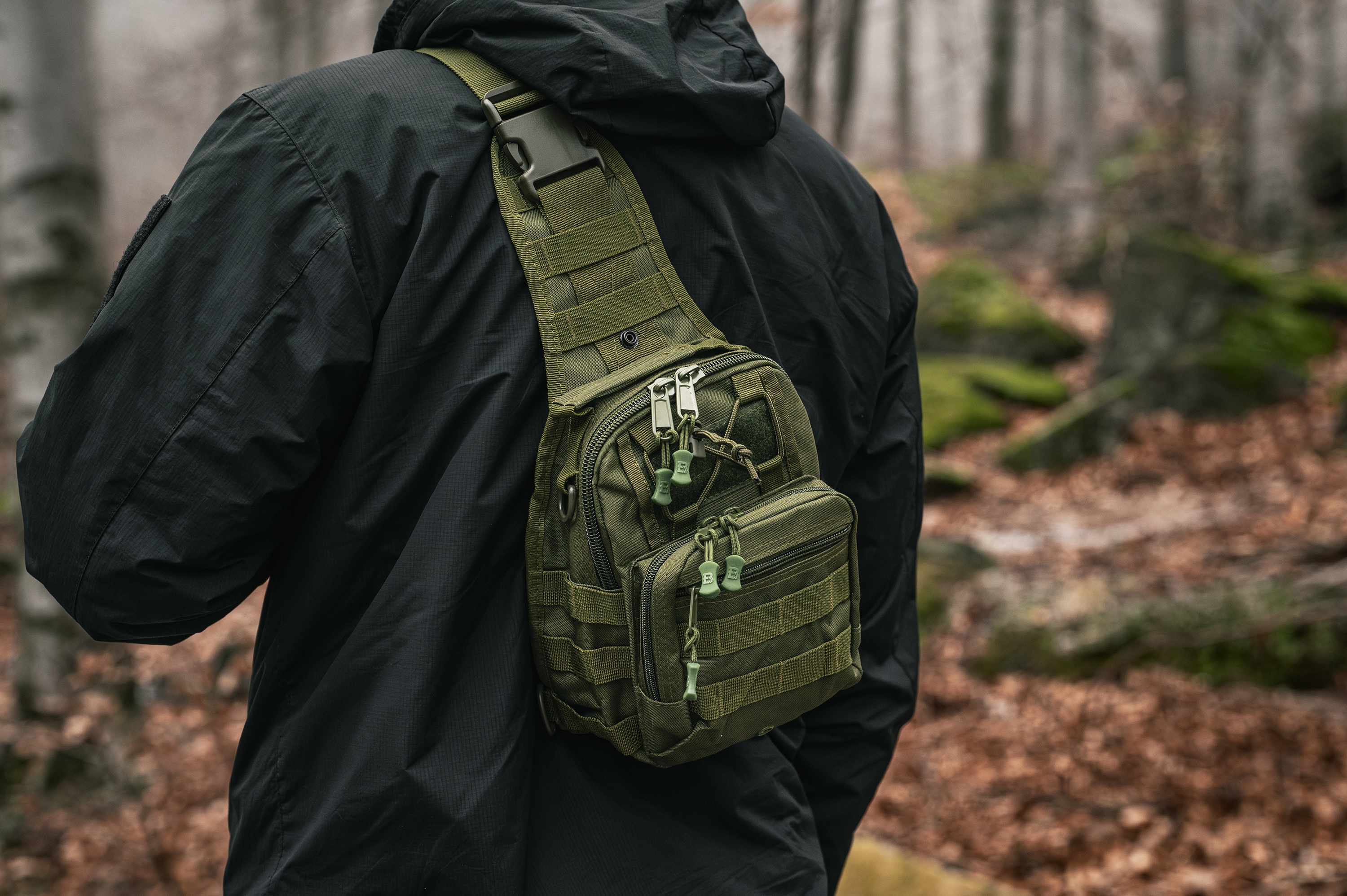 Badger Outdoor Sling Tactical Olkalaukku 10 l - Olive