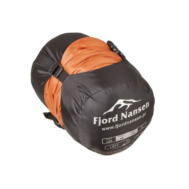 Fjord Nansen Finmark Mid Carnelian makuupussi 850 g - vasen